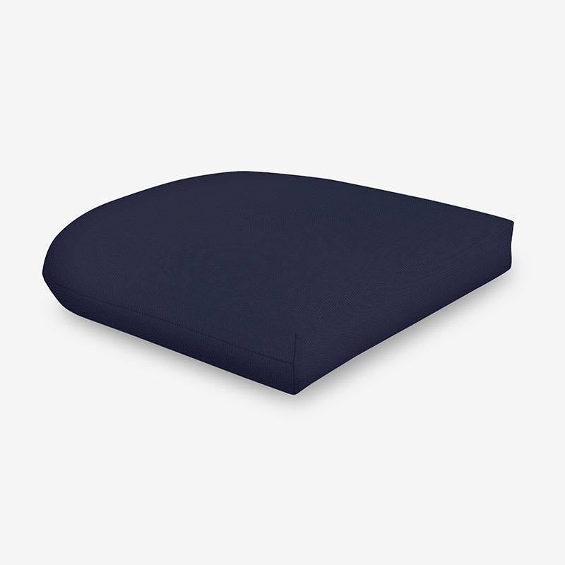 Sunbrella Contoured Chair Cushion - Navy - Blue, One size, Polyester Synthetic | The Company GWT1DY_PPLS Sunbrella Contoured Chair Cushion - Navy - Blue, One size, Polyester Synthetic | The Company GWT1DY_PPLS