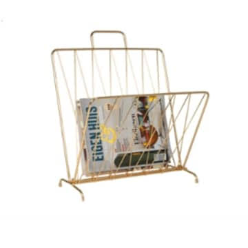 Present Time - Gold Magazine Rack - 59OYUN_NV4M Present Time - Gold Magazine Rack - 59OYUN_NV4M