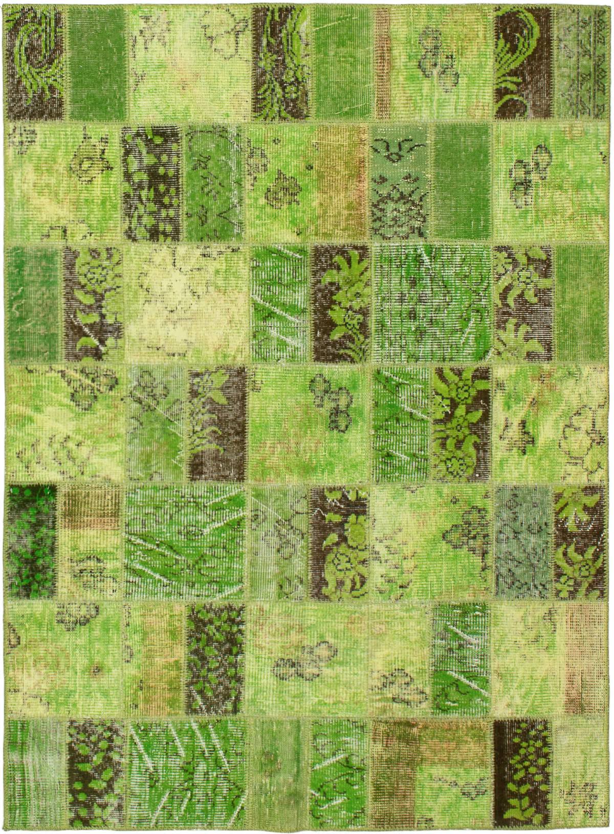 ECARPETGALLERY Hand-Knotted Color Transition Patch Green Wool Rug - 4'10 x 6'XZKIRW_0EMP ECARPETGALLERY Hand-Knotted Color Transition Patch Green Wool Rug - 4'10 x 6'XZKIRW_0EMP