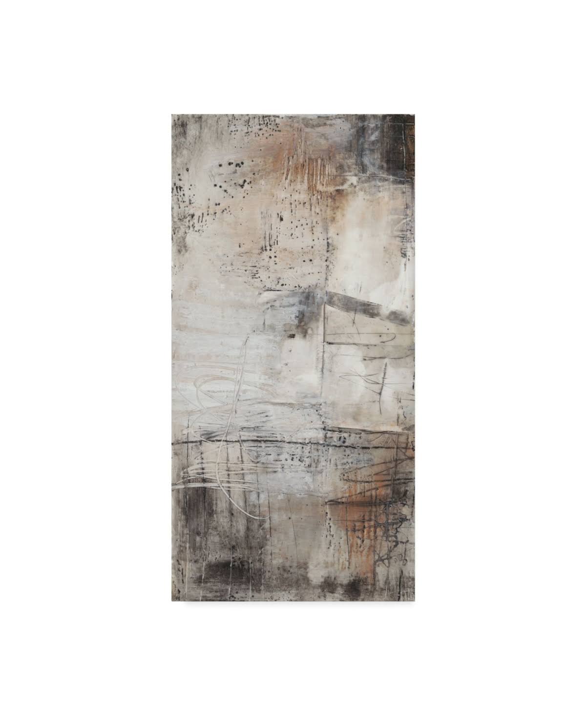 Trademark Fine Art 'Black, White and Bronze I' Canvas Art by Jennifer Goldberger, Size 16 x ZVXX1L_OY30 Trademark Fine Art 'Black, White and Bronze I' Canvas Art by Jennifer Goldberger, Size 16 x ZVXX1L_OY30