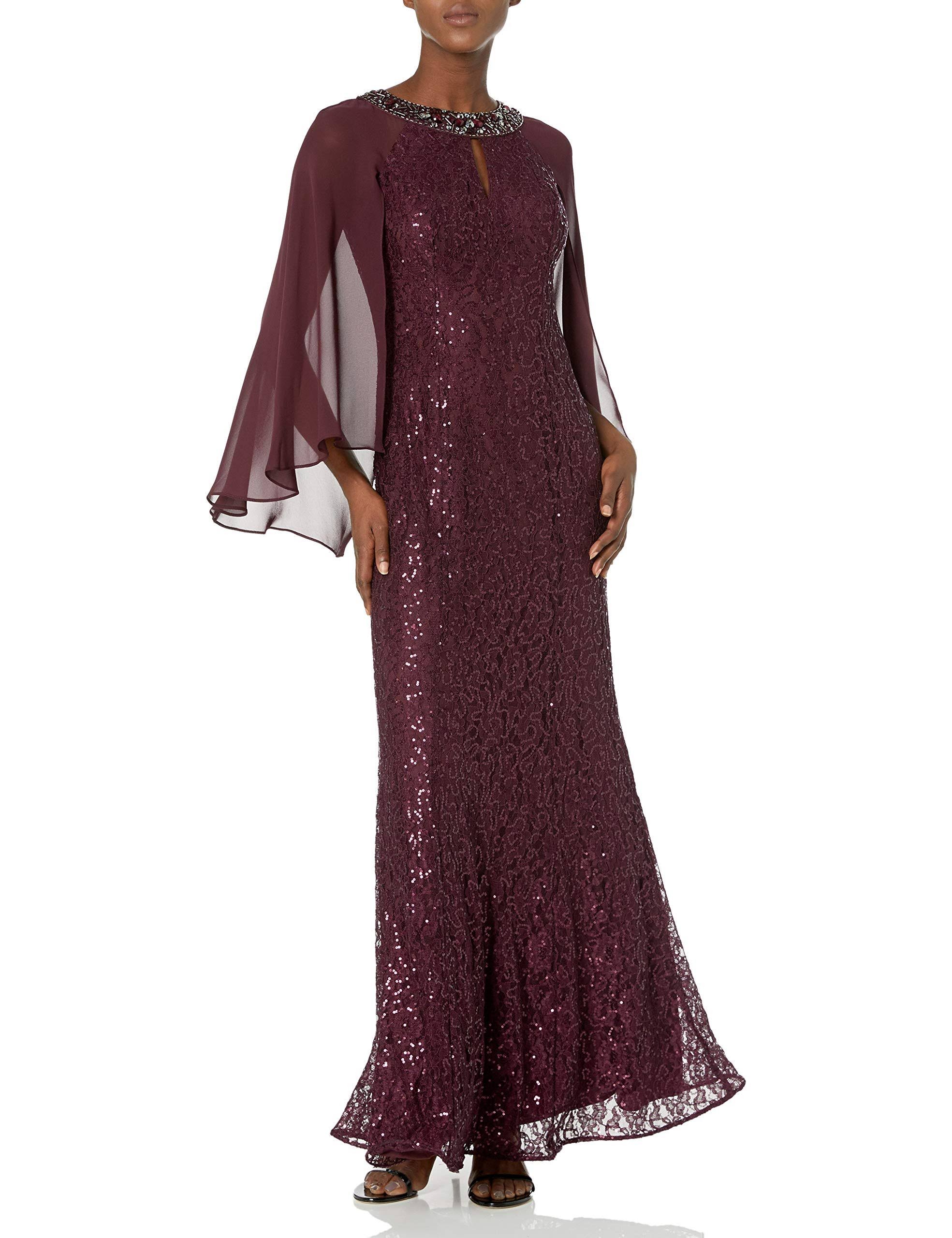 Slny Womens Lace Embellished Formal Dress, Size: 14, CPXKSA_RNSK