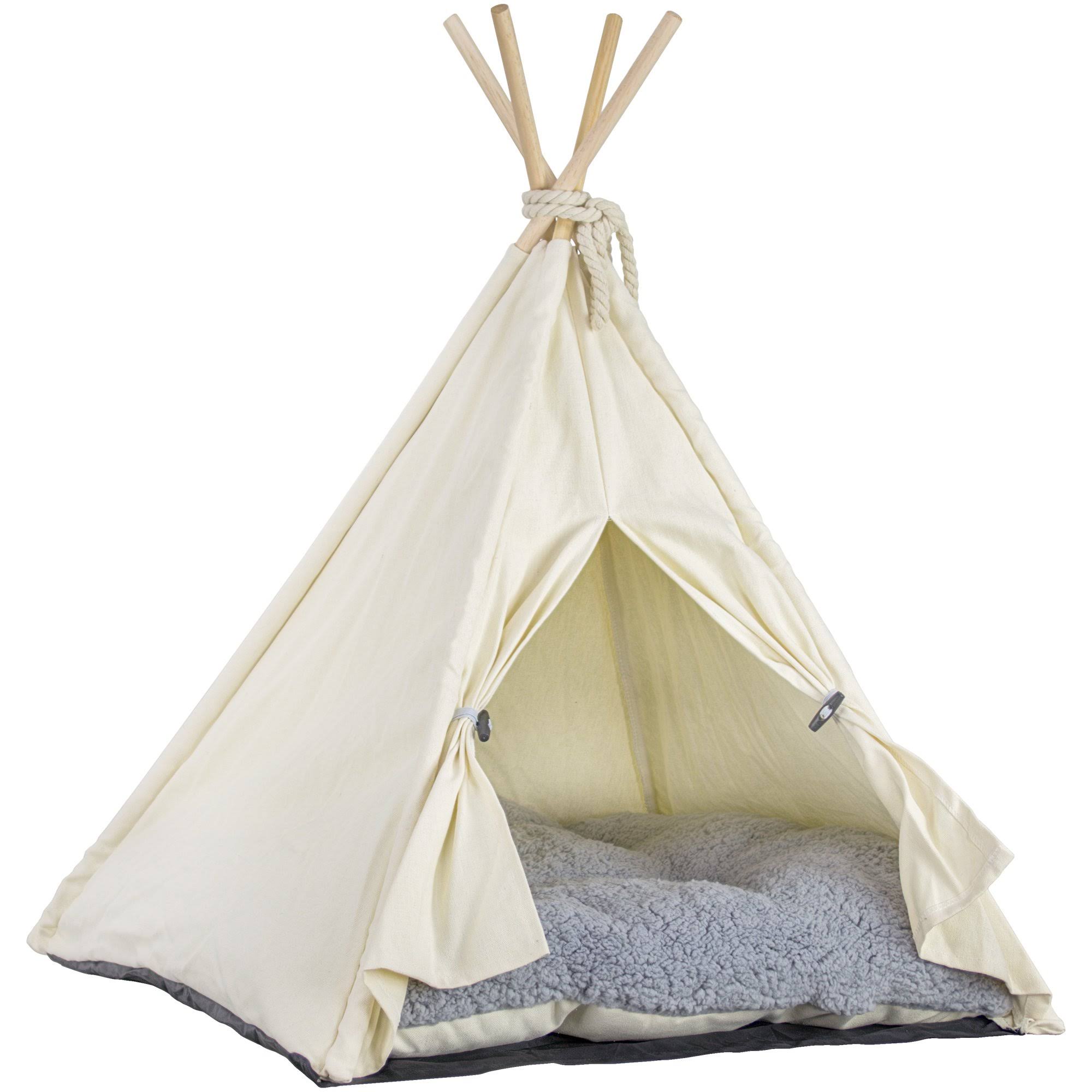 Pet Teepee Portable Dog Cat Bed with Cushion - DEPMSE_Q92K Pet Teepee Portable Dog Cat Bed with Cushion - DEPMSE_Q92K