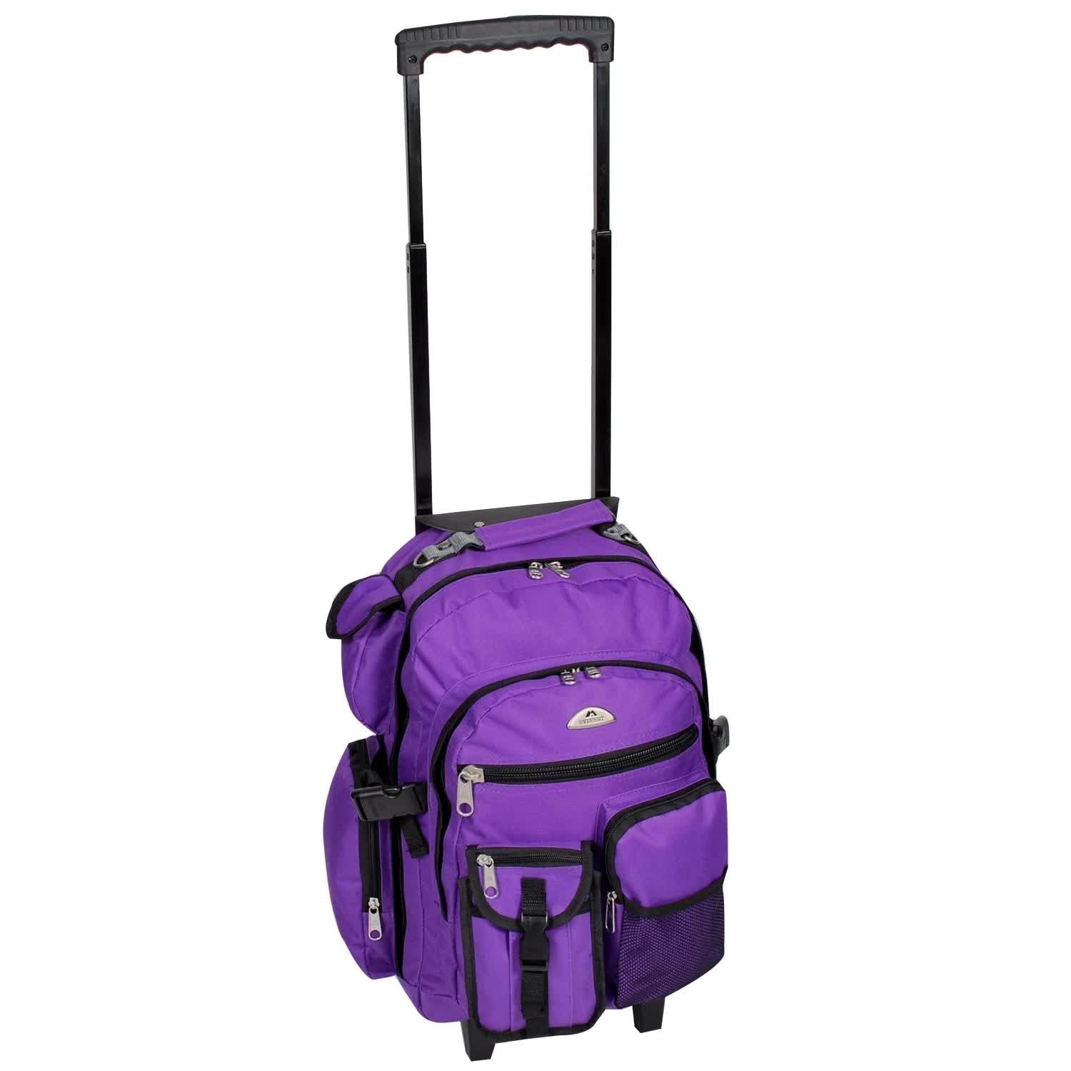 Everest Unisex Deluxe Wheeled Backpack, Dark UIHFJD_CGSY Everest Unisex Deluxe Wheeled Backpack, Dark UIHFJD_CGSY