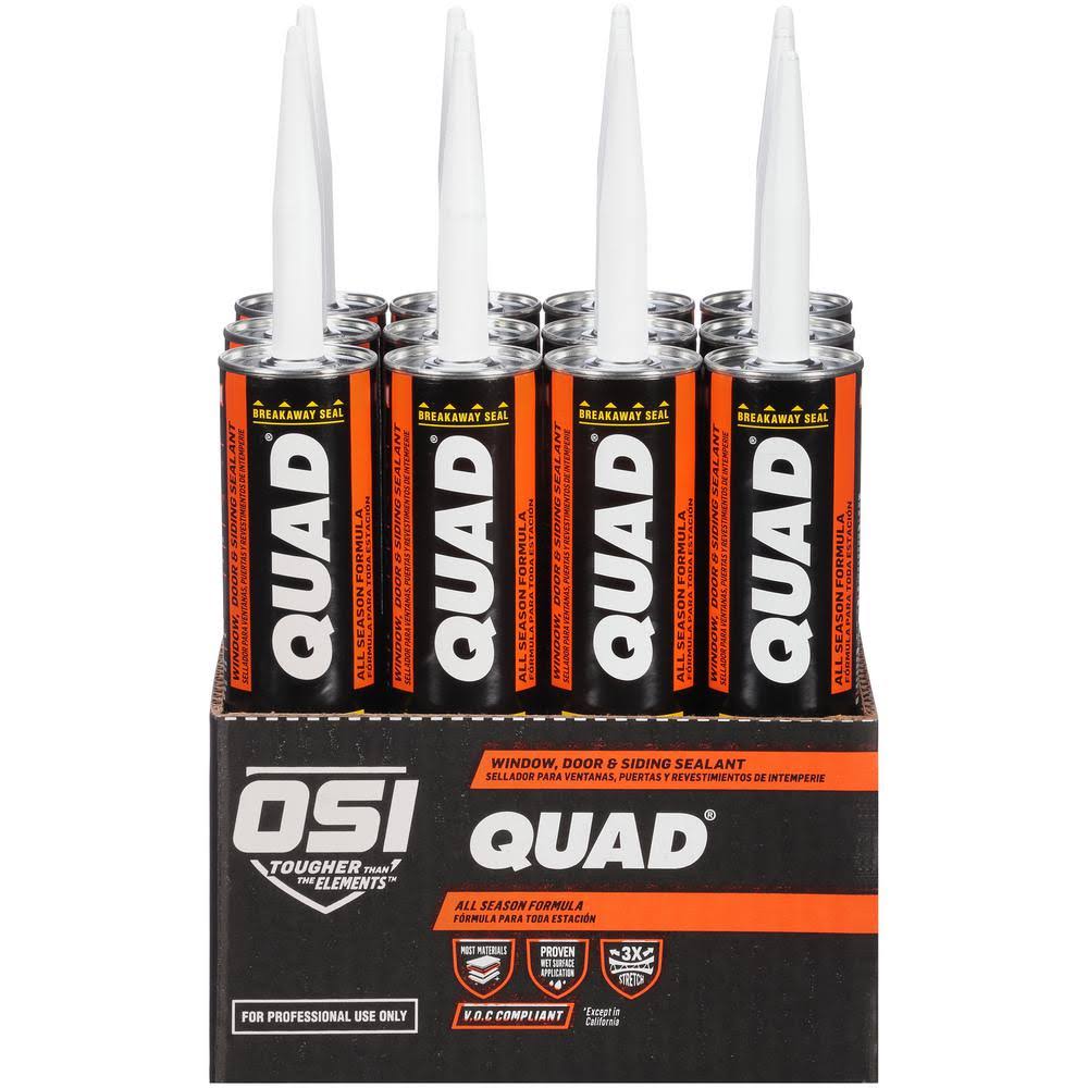 OSI Quad Advanced Formula 10 fl. oz. Beige #403 Exterior WINDOW, DOOR, and Siding Sealant (12-Pack) PQFBPT_IZEW