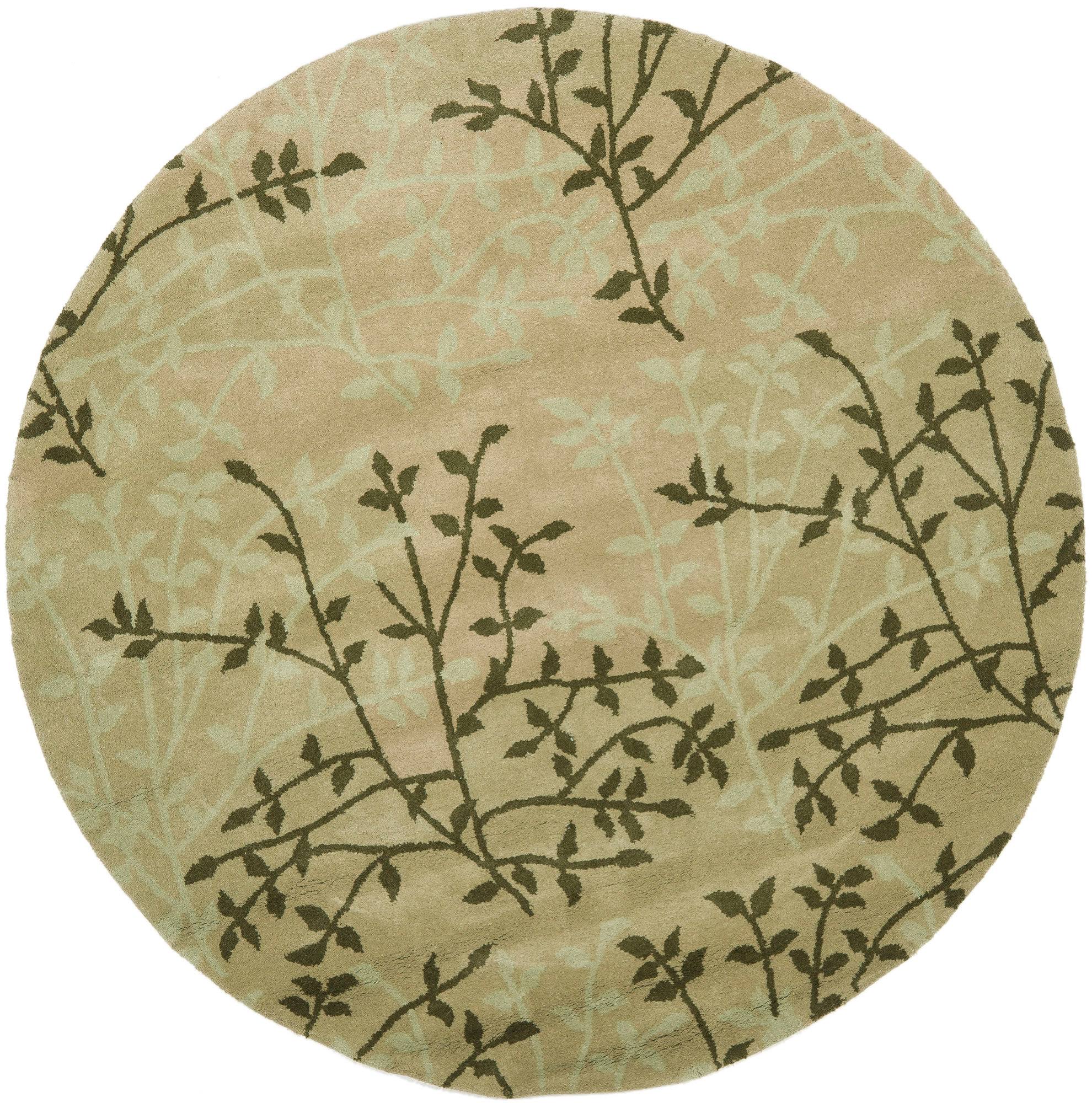 Safavieh Soho SOH733A Green / Multi 6' Round Area 1VGUDV_XYOF