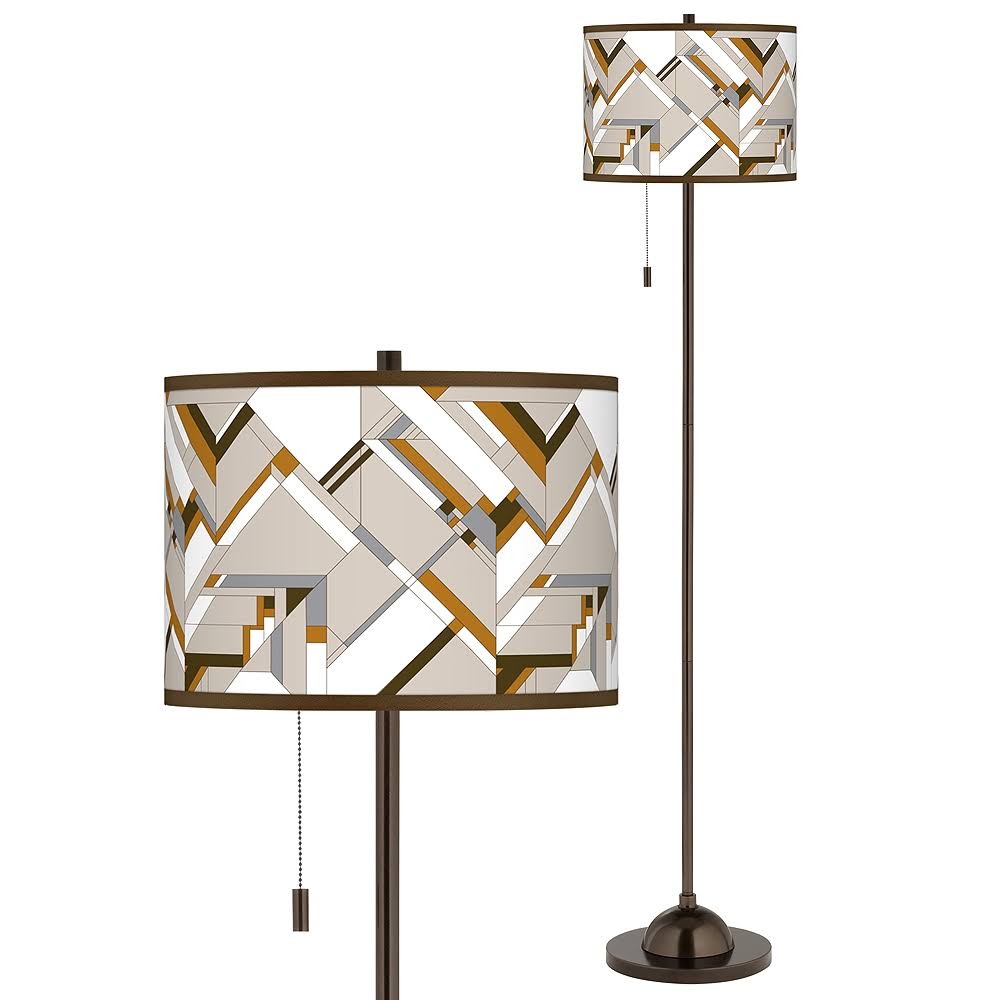 Craftsman Mosaic Giclee Glow Bronze Club Floor Lamp - Style #Y4QYKI_6TYS Craftsman Mosaic Giclee Glow Bronze Club Floor Lamp - Style #Y4QYKI_6TYS