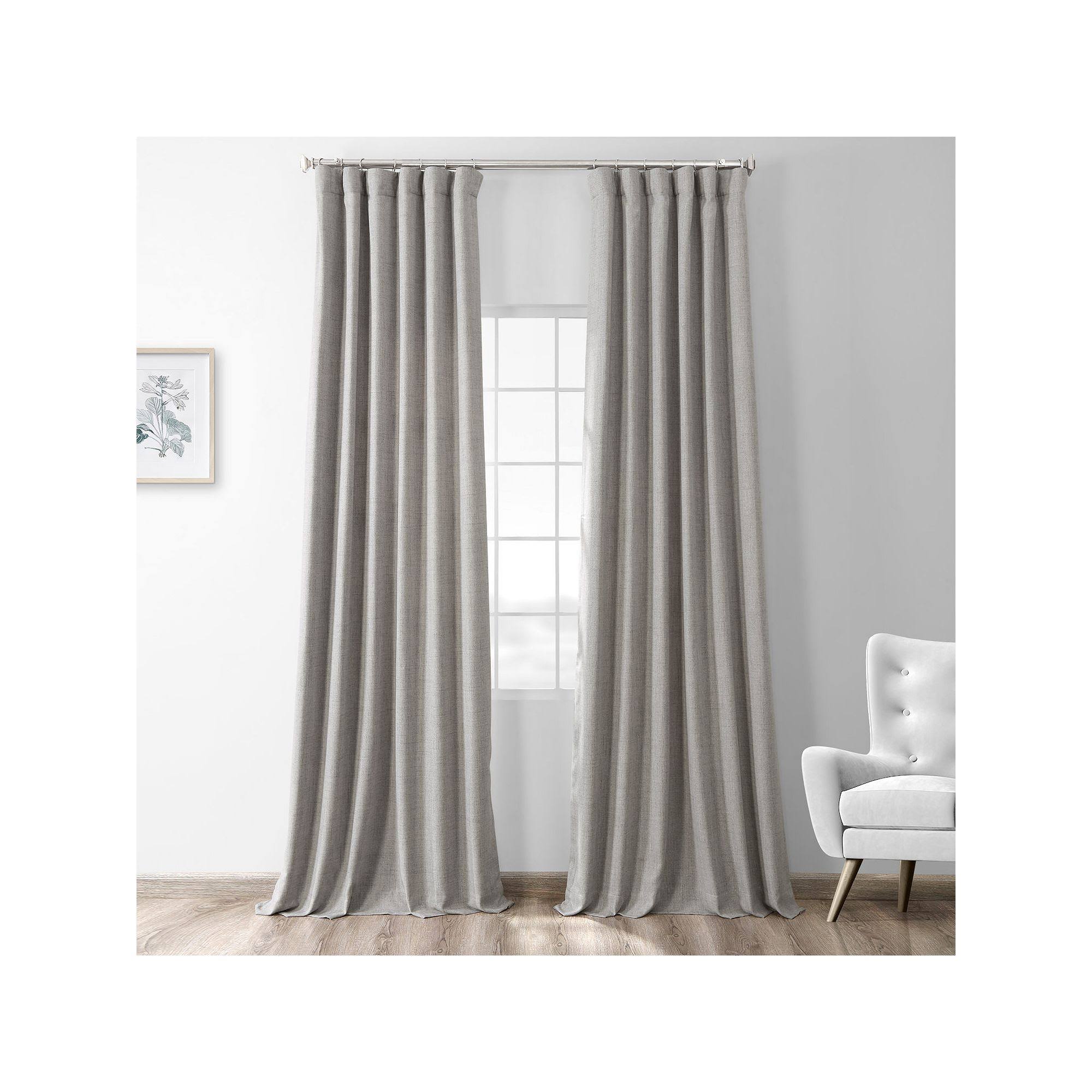 Steely Grey Thermal Room Darkening Heathered Italian Woolen Weave Curtain,Half Price 5NUKWA_B4AZ Steely Grey Thermal Room Darkening Heathered Italian Woolen Weave Curtain,Half Price 5NUKWA_B4AZ