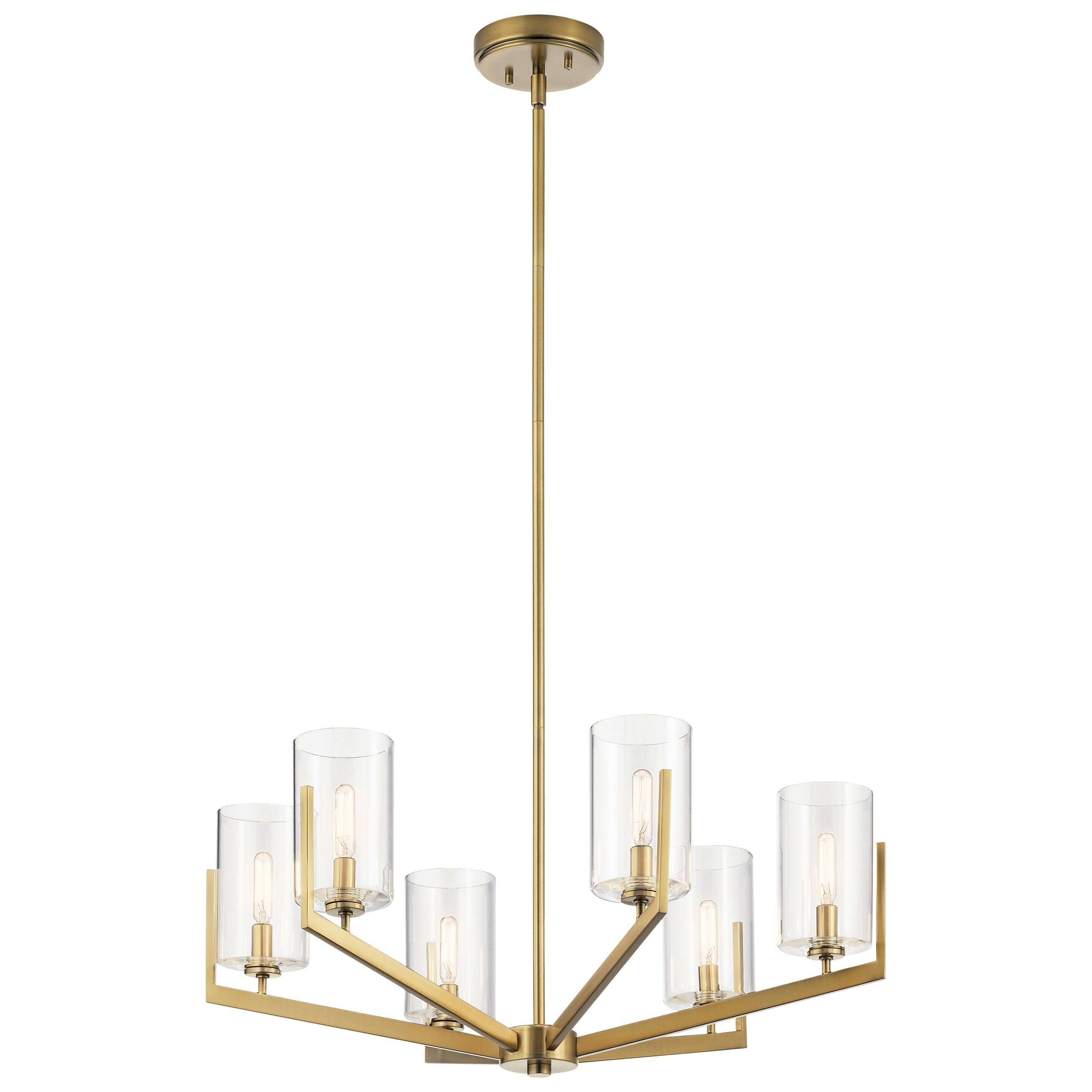Kichler 52314BNB Nye Chandelier, 6-Light, Brushed Natural 39SNHQ_R2HM