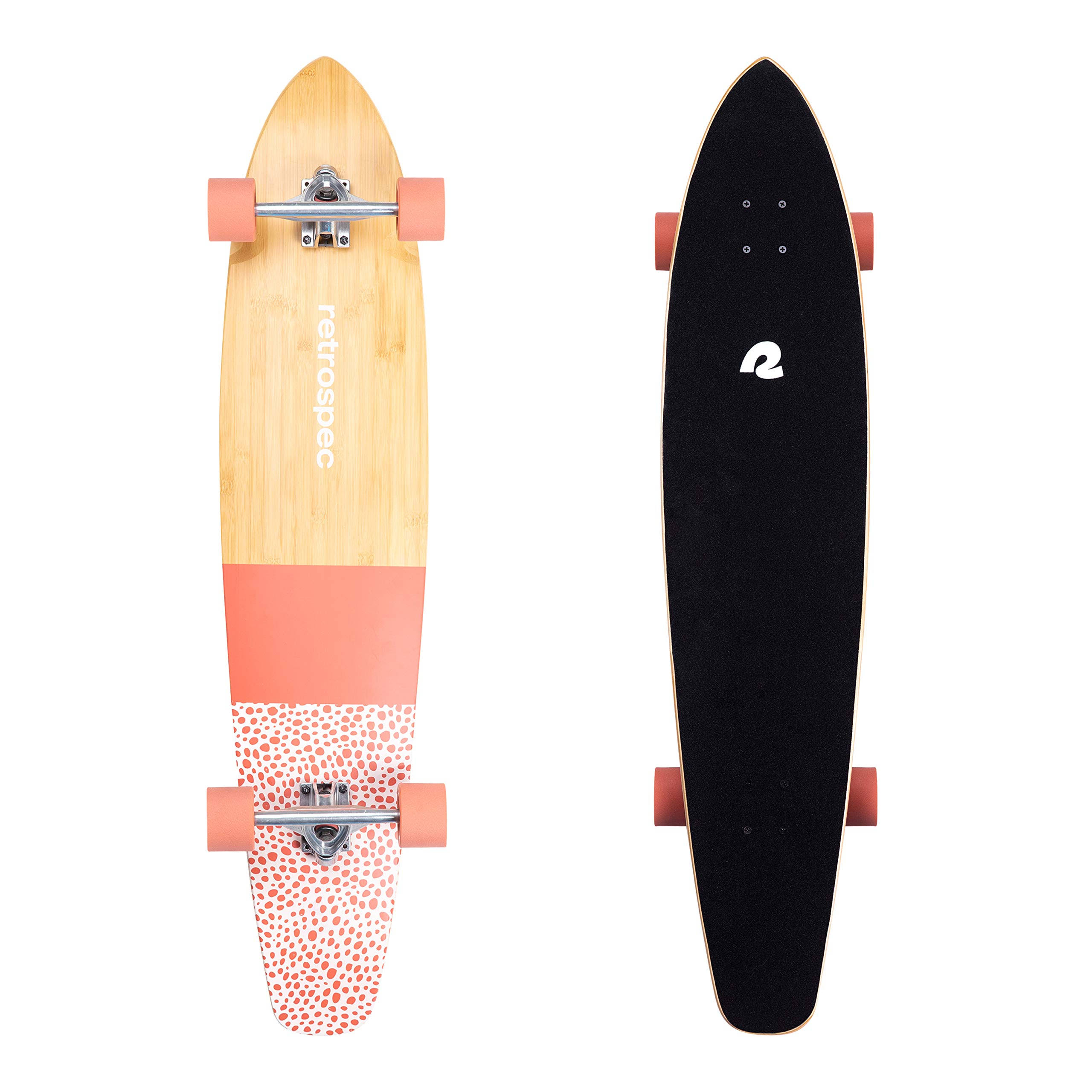 Retrospec Zed Longboard Skateboard Complete Cruiser | Bamboo Canadian Maple Wood Cruiser W/reverse Kingpin Trucks for DO18PK_F4MM Retrospec Zed Longboard Skateboard Complete Cruiser | Bamboo Canadian Maple Wood Cruiser W/reverse Kingpin Trucks for DO18PK_F4MM