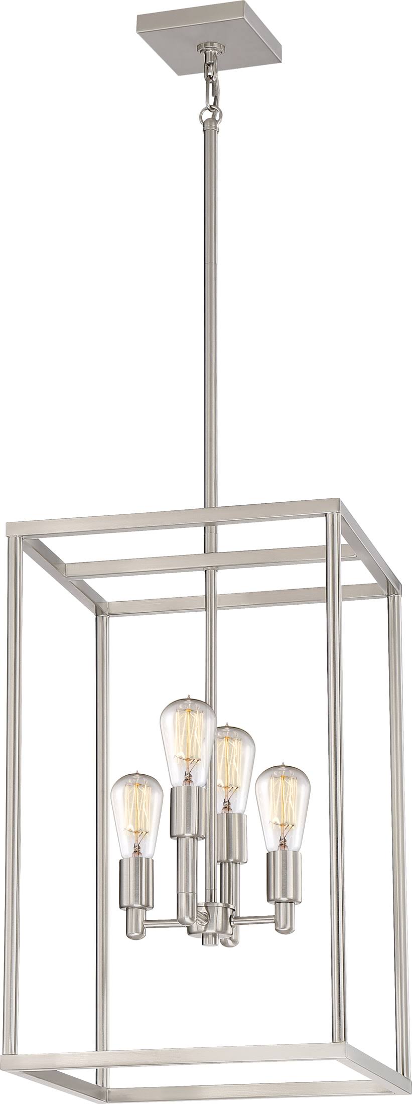 Quoizel New Harbor 4 Light Chandelier, Brushed Nickel - CXIYH2_A5RQ Quoizel New Harbor 4 Light Chandelier, Brushed Nickel - CXIYH2_A5RQ