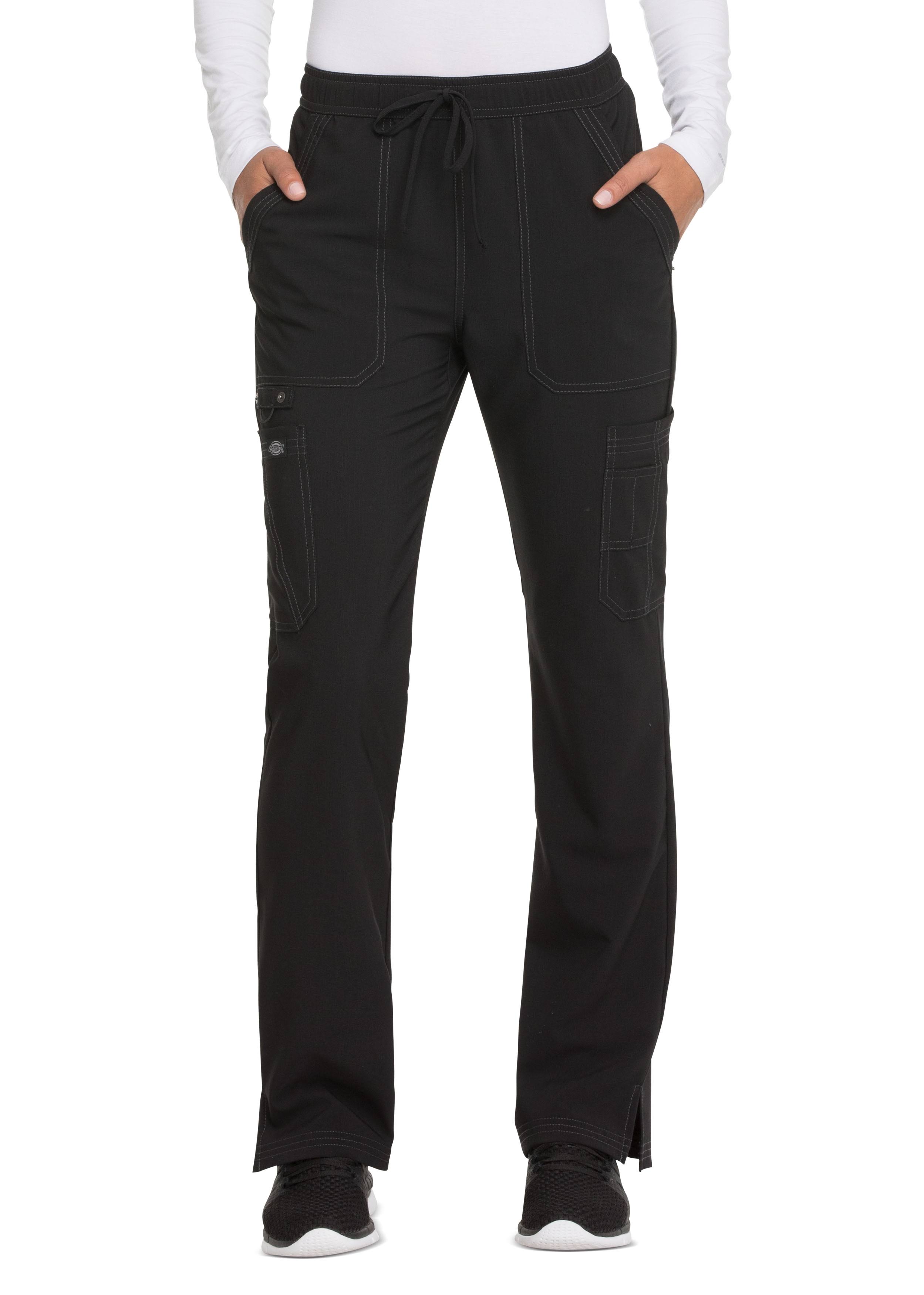 Dickies DK200T Mid Rise Boot Cut Drawstring Pant - Black - FODVPU_XDE9