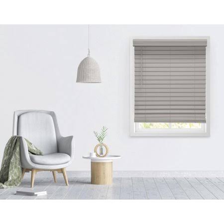 Richfield Studios 2.5 inch Cordless Faux Wood Blinds, Graystone, Size: 23 x EYC2JH_PPFY Richfield Studios 2.5 inch Cordless Faux Wood Blinds, Graystone, Size: 23 x EYC2JH_PPFY