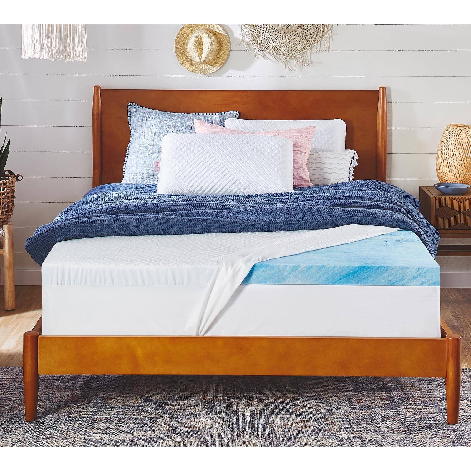 Nue by Novaform Full 3 inch Cooling Gel Memory Foam Mattress R4WOIU_7948 Nue by Novaform Full 3 inch Cooling Gel Memory Foam Mattress R4WOIU_7948
