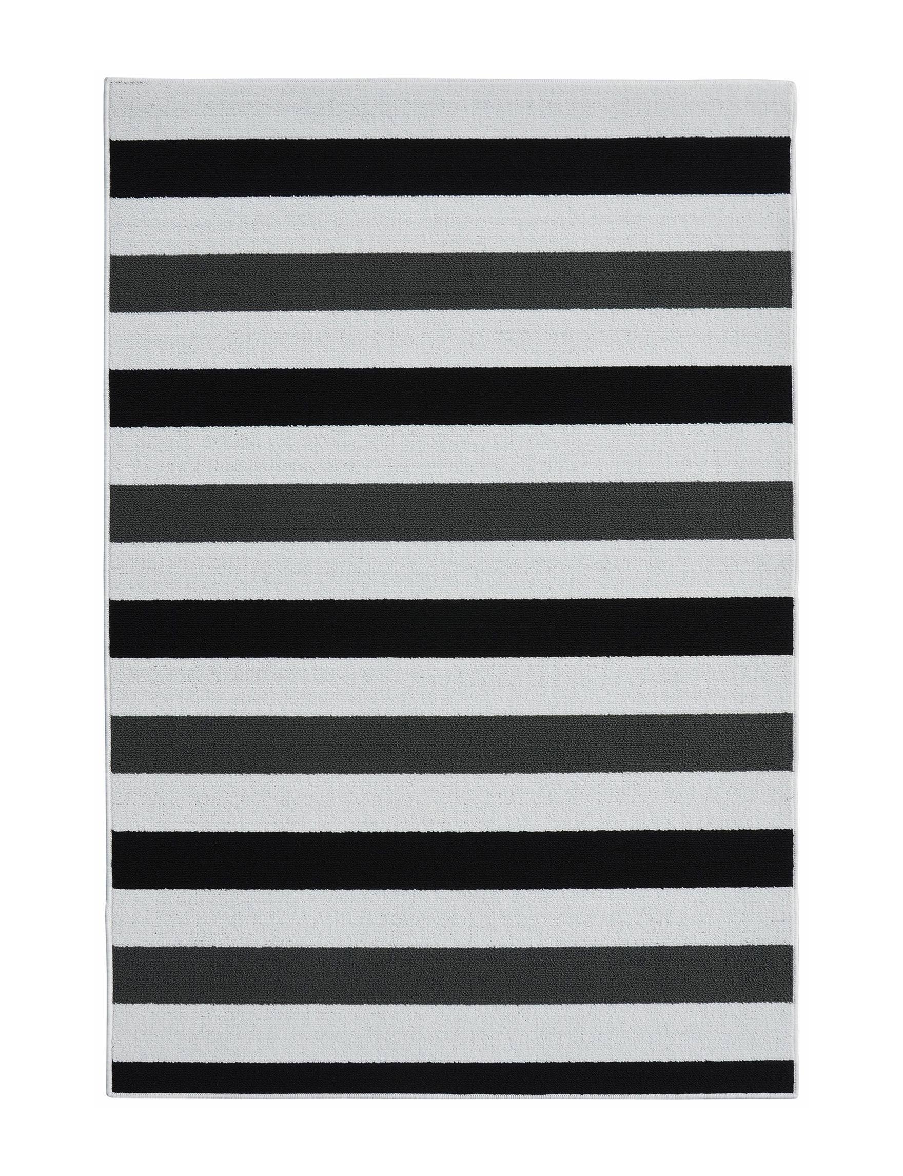 Garland Rug Rugby Black/White Area S3FCD8_NAS1 Garland Rug Rugby Black/White Area S3FCD8_NAS1