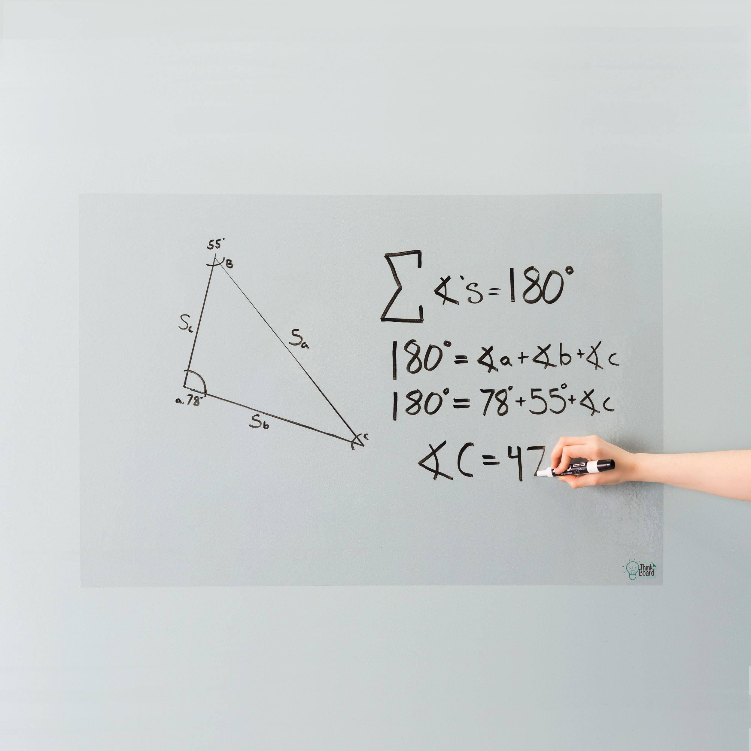 Think Board Medium - Clear Peel Stick Dry Erase Board, SMEG8N_XJQW Think Board Medium - Clear Peel Stick Dry Erase Board, SMEG8N_XJQW