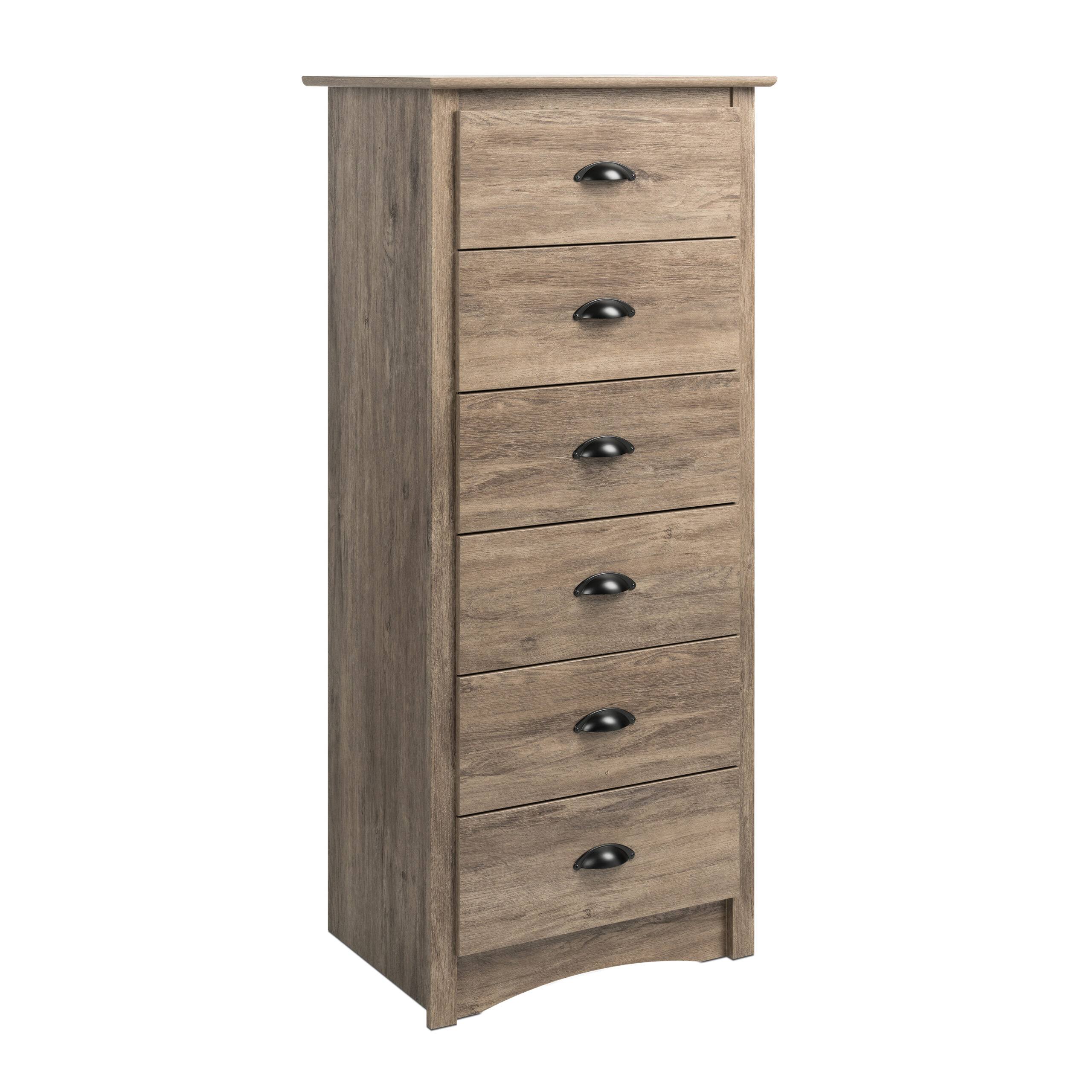 Prepac Salt Spring 6-Drawer Tall Chest, Drifted VOGDB0_SC0S Prepac Salt Spring 6-Drawer Tall Chest, Drifted VOGDB0_SC0S