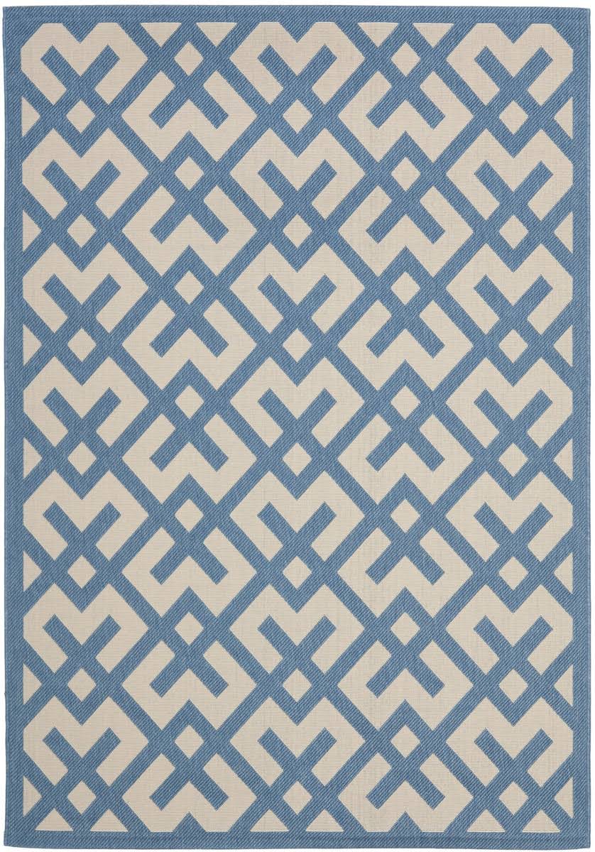 Safavieh Courtyard Indoor/Outdoor Area Rug - Beige/Blue - 5'JTWQVK_RQIC Safavieh Courtyard Indoor/Outdoor Area Rug - Beige/Blue - 5'JTWQVK_RQIC