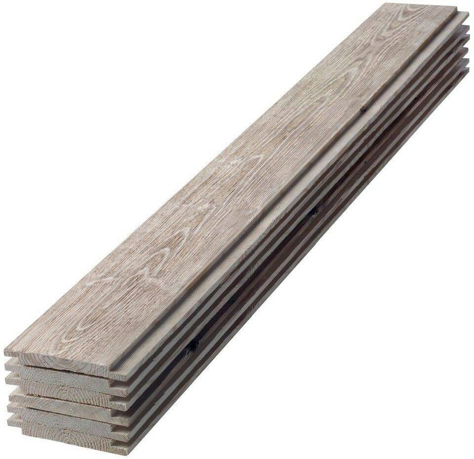 1 in. x 6 in. x 8 ft. Barn Wood Gray Shiplap Spruce/Pine/Fir Board (6-Pack) MBXDVA_O3I5