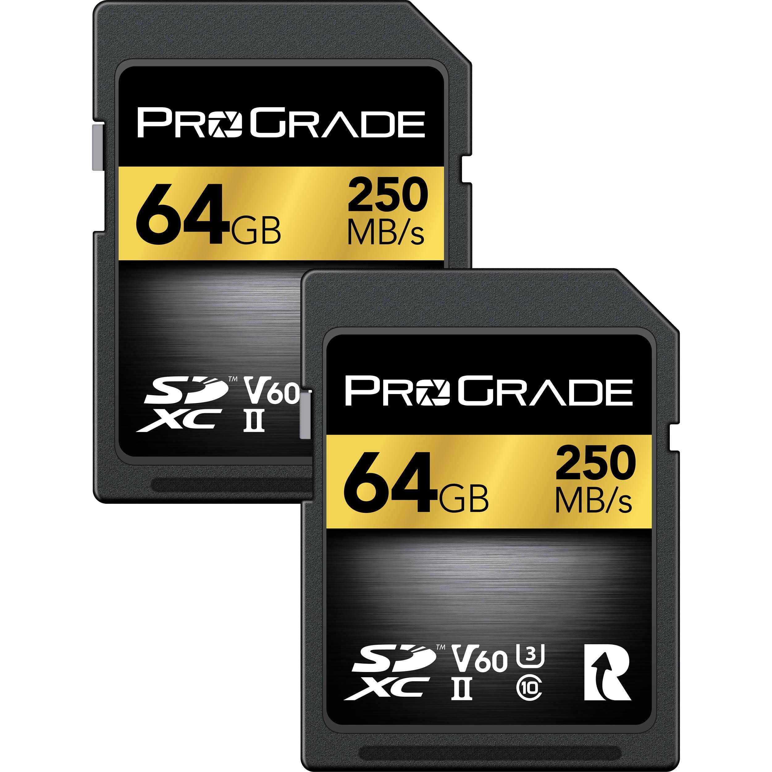 Prograde Digital 64GB UHS-II SDXC Memory Card WK64TR_T0FP Prograde Digital 64GB UHS-II SDXC Memory Card WK64TR_T0FP