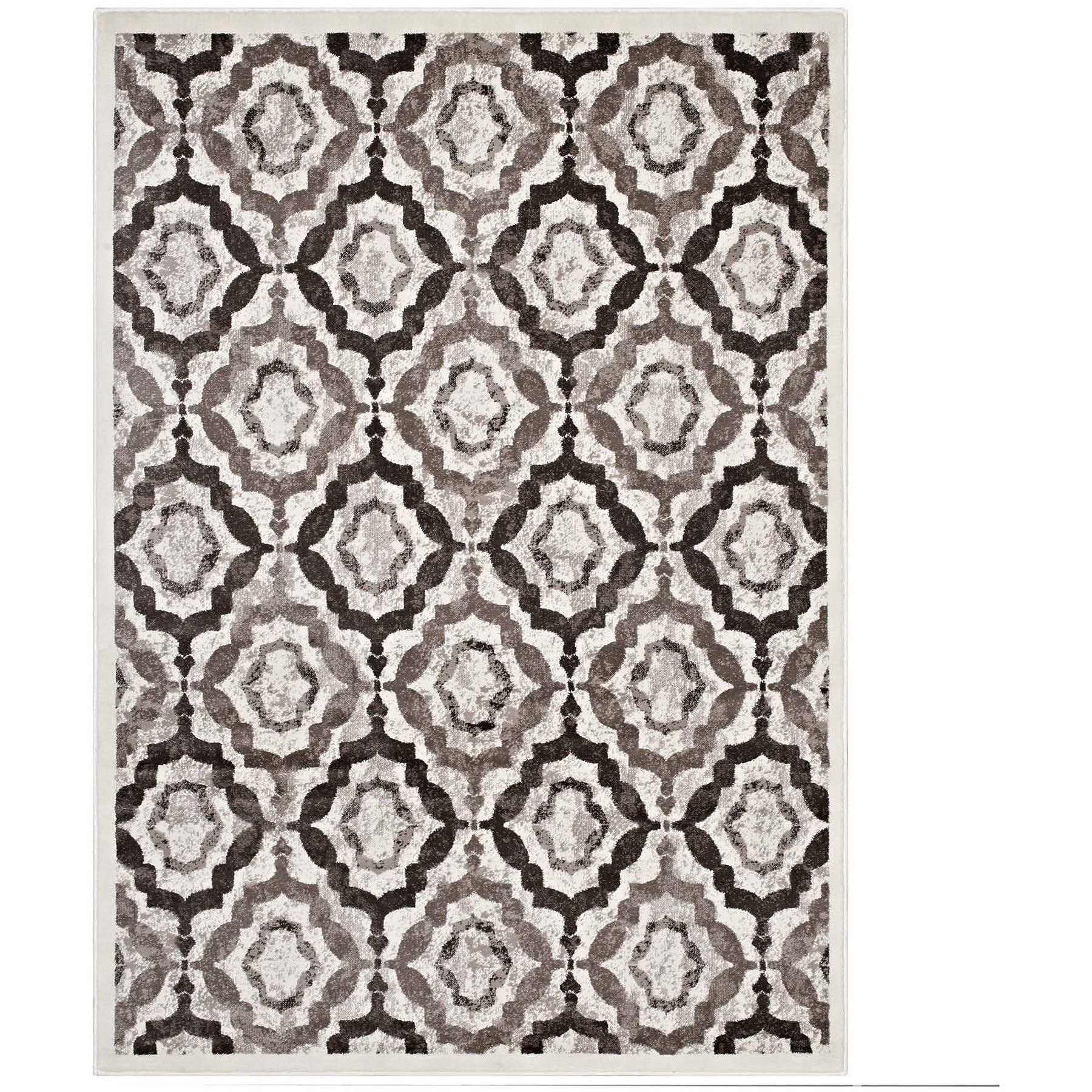 Modway Kalinda Rustic Vintage Moroccan Trellis 8x10 Area Rug Brown, Beige and TETHXW_XTXG Modway Kalinda Rustic Vintage Moroccan Trellis 8x10 Area Rug Brown, Beige and TETHXW_XTXG