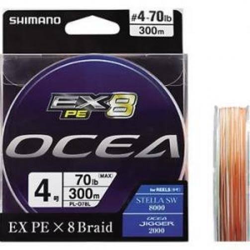 Shimano Ocea EX8 PE 300M #2.5 PL-O78L Fishing Line from 94DO6E_D2XS Shimano Ocea EX8 PE 300M #2.5 PL-O78L Fishing Line from 94DO6E_D2XS