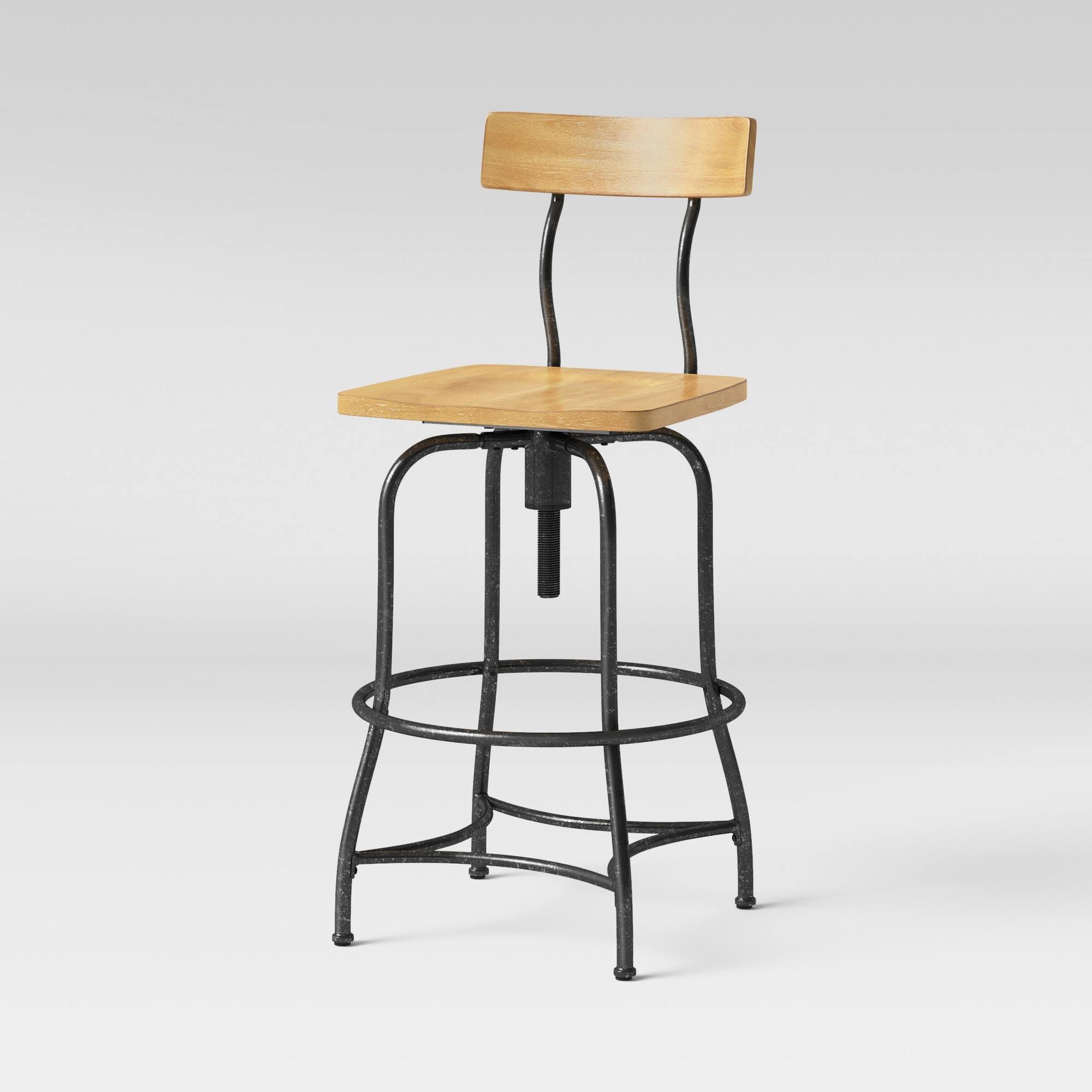 Threshold Woodsboro Adjustable Barstool - Light IIAZYB_PFOB Threshold Woodsboro Adjustable Barstool - Light IIAZYB_PFOB