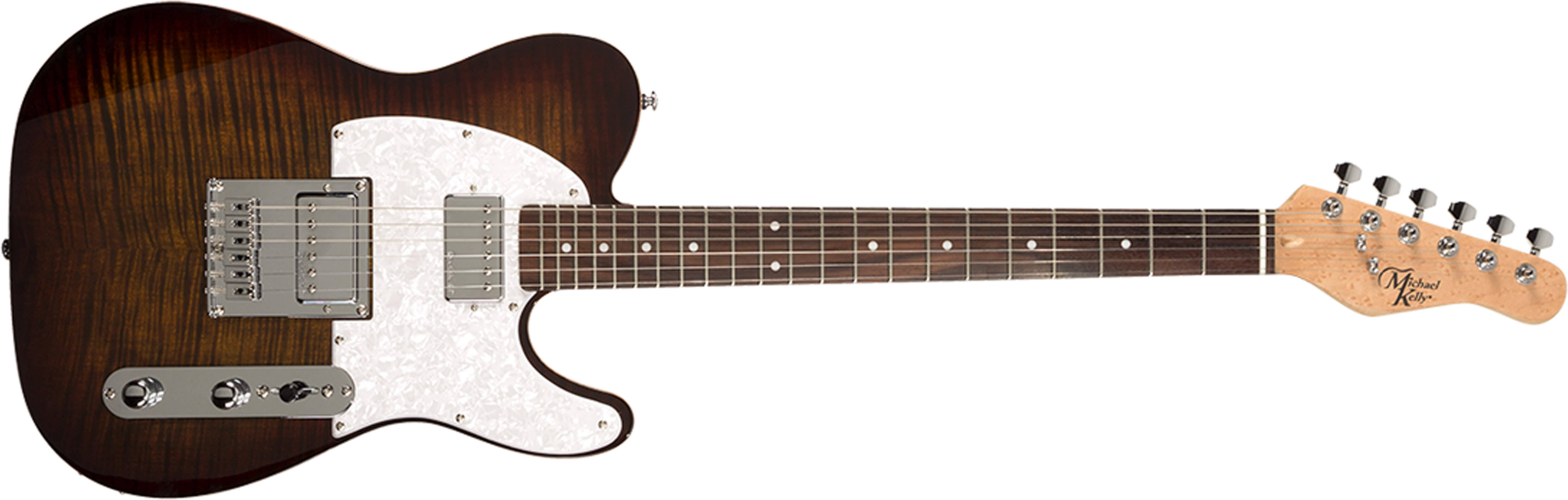 Michael Kelly 53dB Electric Guitar, Dark Tiger's X8JGKY_TDY5