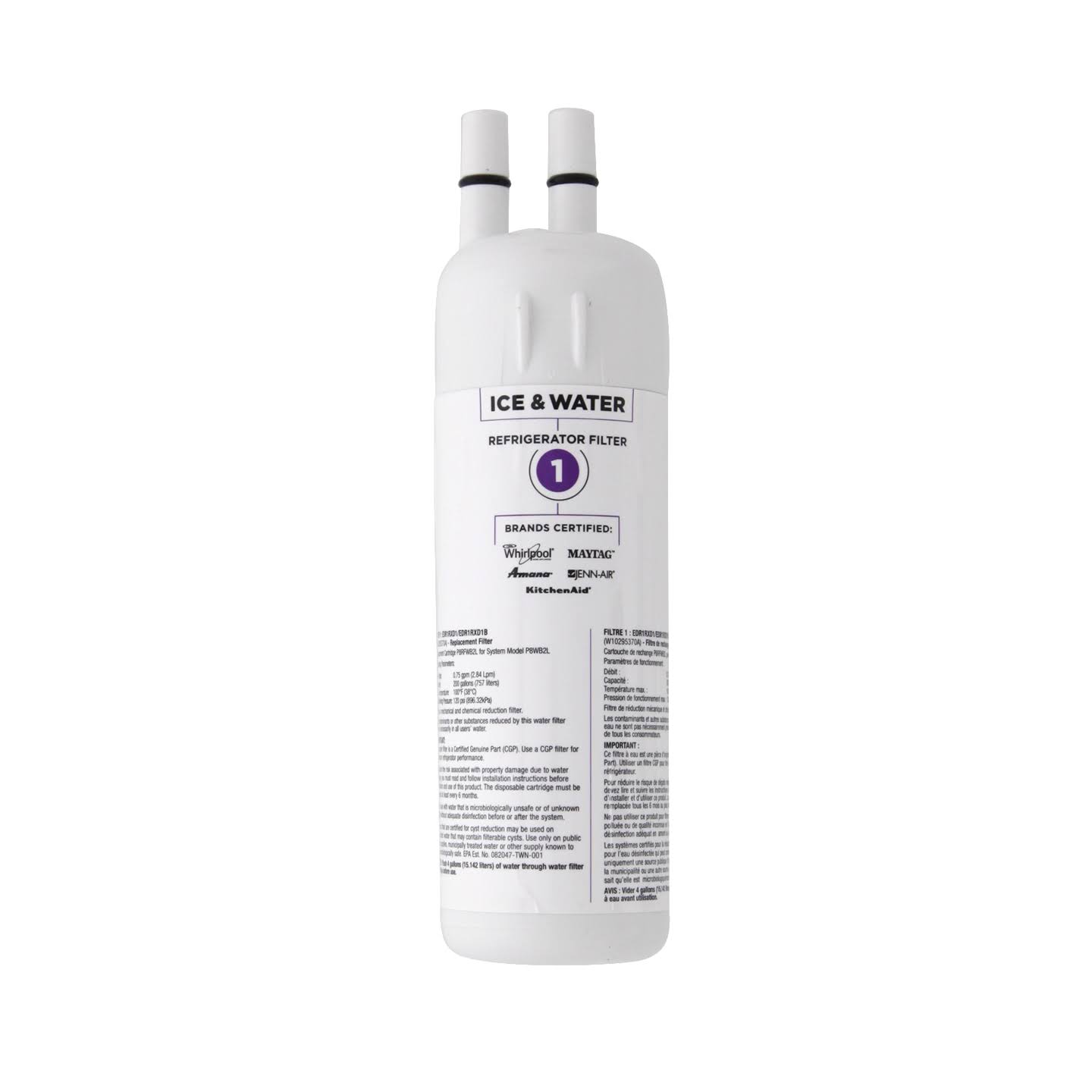 W10295370a Whirlpool Refrigerator Water Filter YVIQOF_PBEH W10295370a Whirlpool Refrigerator Water Filter YVIQOF_PBEH