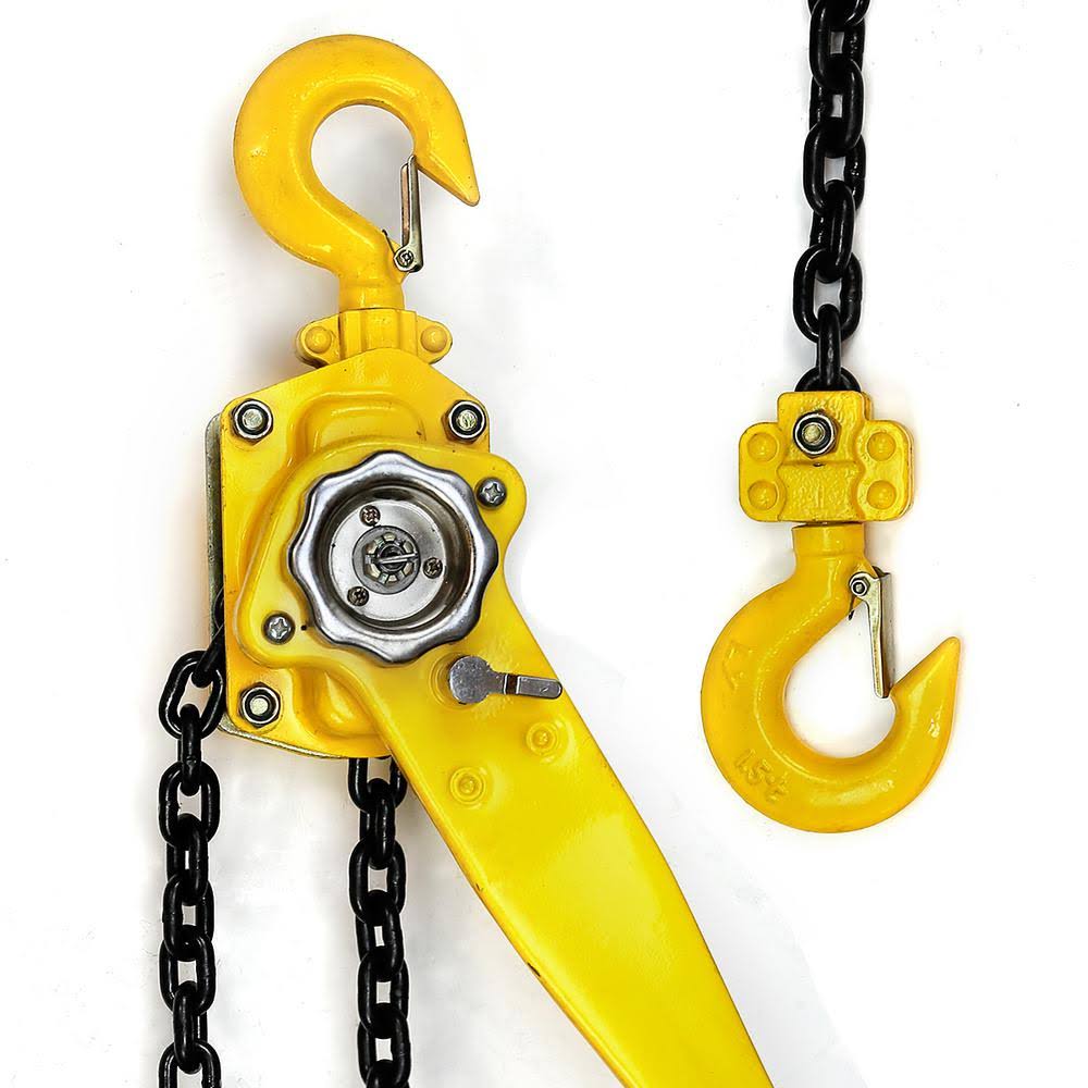 XtremepowerUS 1.5-Ton Steel Block Chain Lever Hoist Puller Lifter 20 ft. FE9ULZ_QHKE XtremepowerUS 1.5-Ton Steel Block Chain Lever Hoist Puller Lifter 20 ft. FE9ULZ_QHKE