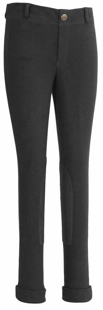 TuffRider Children's Cotton Embroidered Pull-On Jodhpurs, Black / NPHEDF_IVRX TuffRider Children's Cotton Embroidered Pull-On Jodhpurs, Black / NPHEDF_IVRX