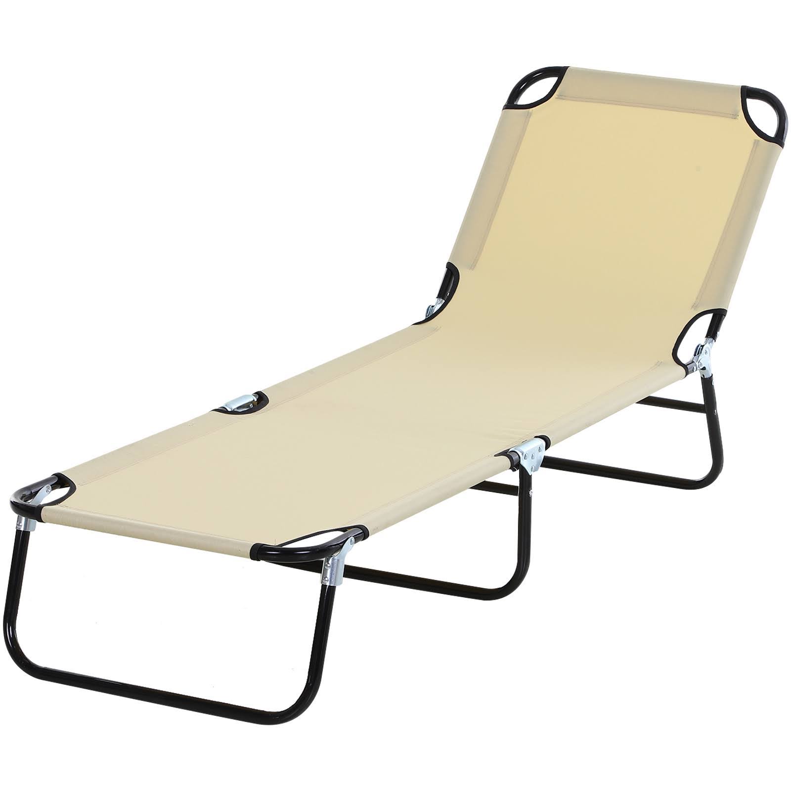 Outsunny 3-Position Poolside Lawn Reclining Beach Chair Chaise Lounge Folding Sun KVMDC0_DHNH Outsunny 3-Position Poolside Lawn Reclining Beach Chair Chaise Lounge Folding Sun KVMDC0_DHNH