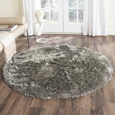 Montpelier Handmade Tufted Silver Area Rug Willa Arlo Interiors Rug Size: Round 3' HPOUWE_IQLC Montpelier Handmade Tufted Silver Area Rug Willa Arlo Interiors Rug Size: Round 3' HPOUWE_IQLC