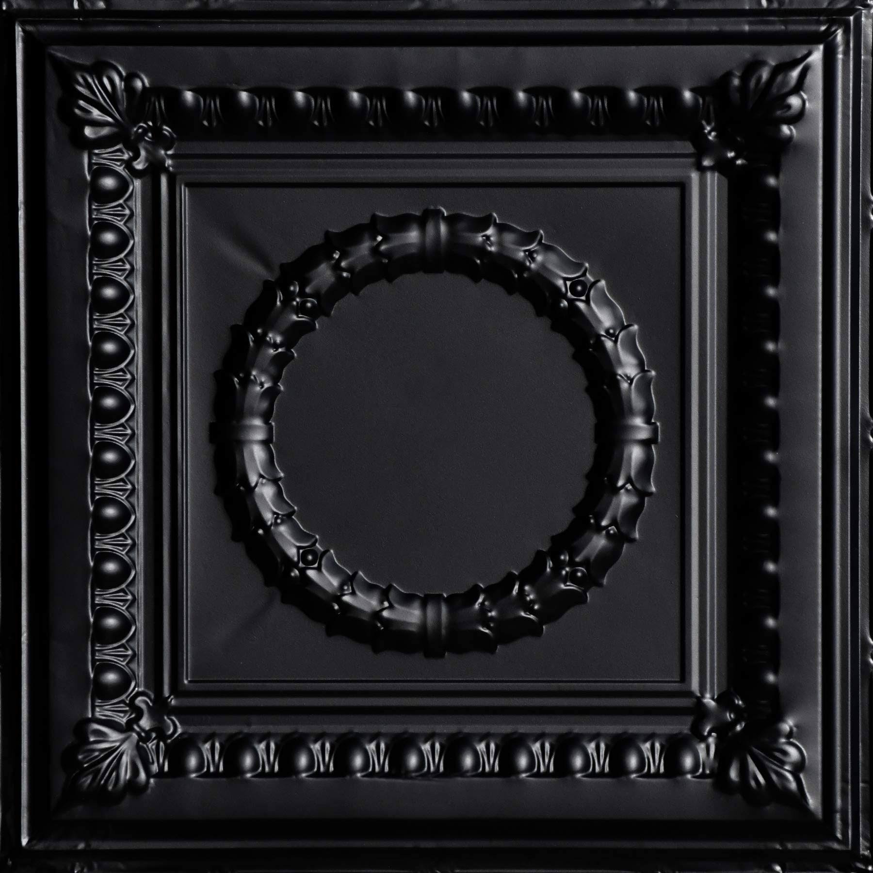 Shanko SKPC503-bk-24x24-D-12 Victory Stamped Metal Ceiling Tile, Satin BWRPCE_5DJ8 Shanko SKPC503-bk-24x24-D-12 Victory Stamped Metal Ceiling Tile, Satin BWRPCE_5DJ8