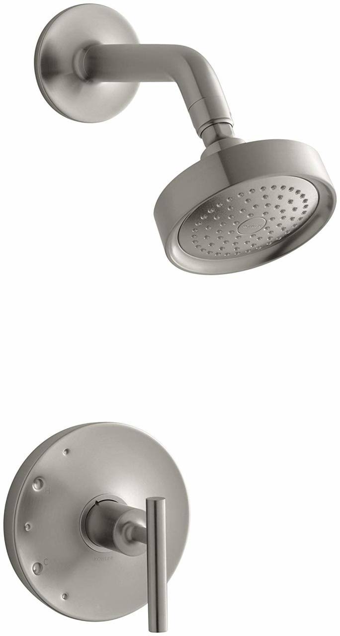 Kohler K-T14422-4-BN Purist Rite-Temp Pressure-Balancing Shower Faucet TRIM, Vibrant Brushed STVCQQ_T0WK