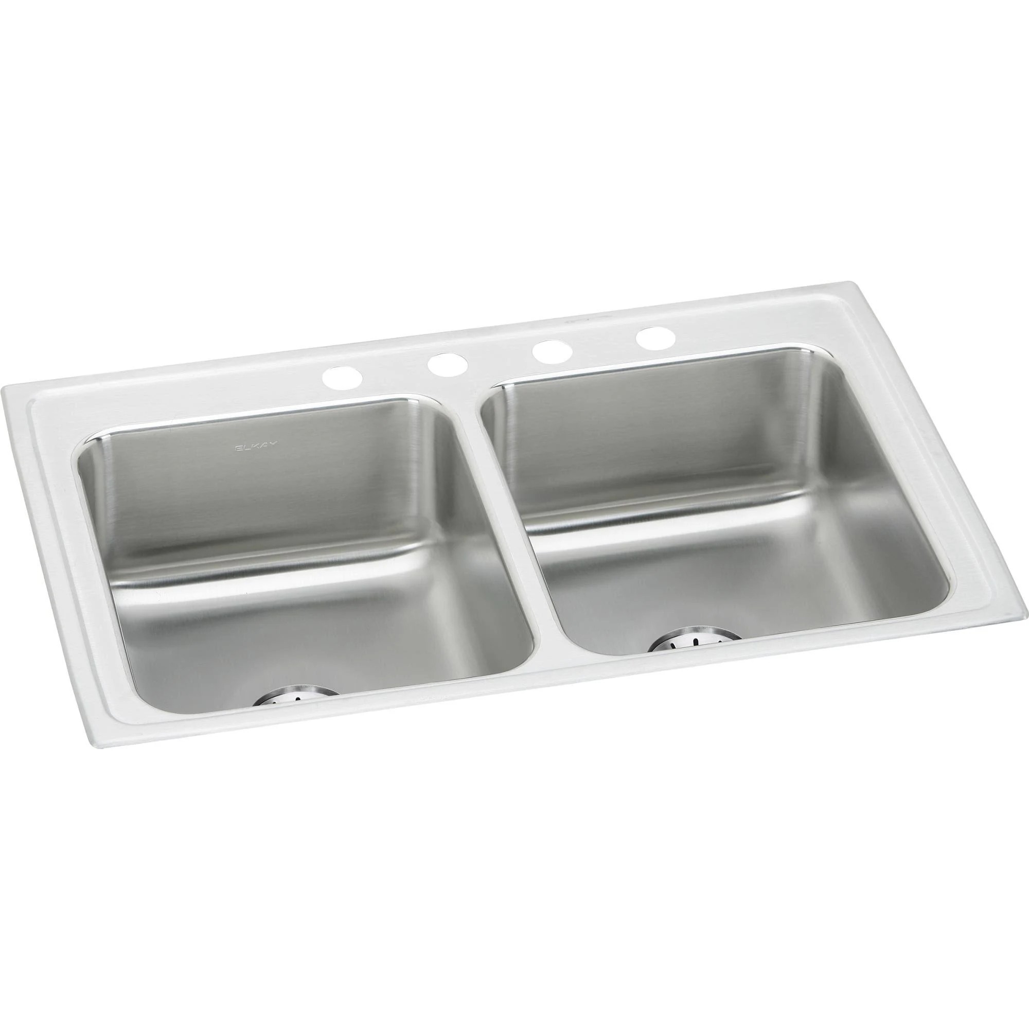 Elkay LR3321PD2 Stainless Steel Double Bowl Kitchen Sink 2ANECP_AGYL Elkay LR3321PD2 Stainless Steel Double Bowl Kitchen Sink 2ANECP_AGYL