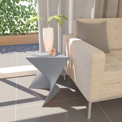 Barthold Pedestal End Table Orren Ellis Color 1OFPOT_BTQY
