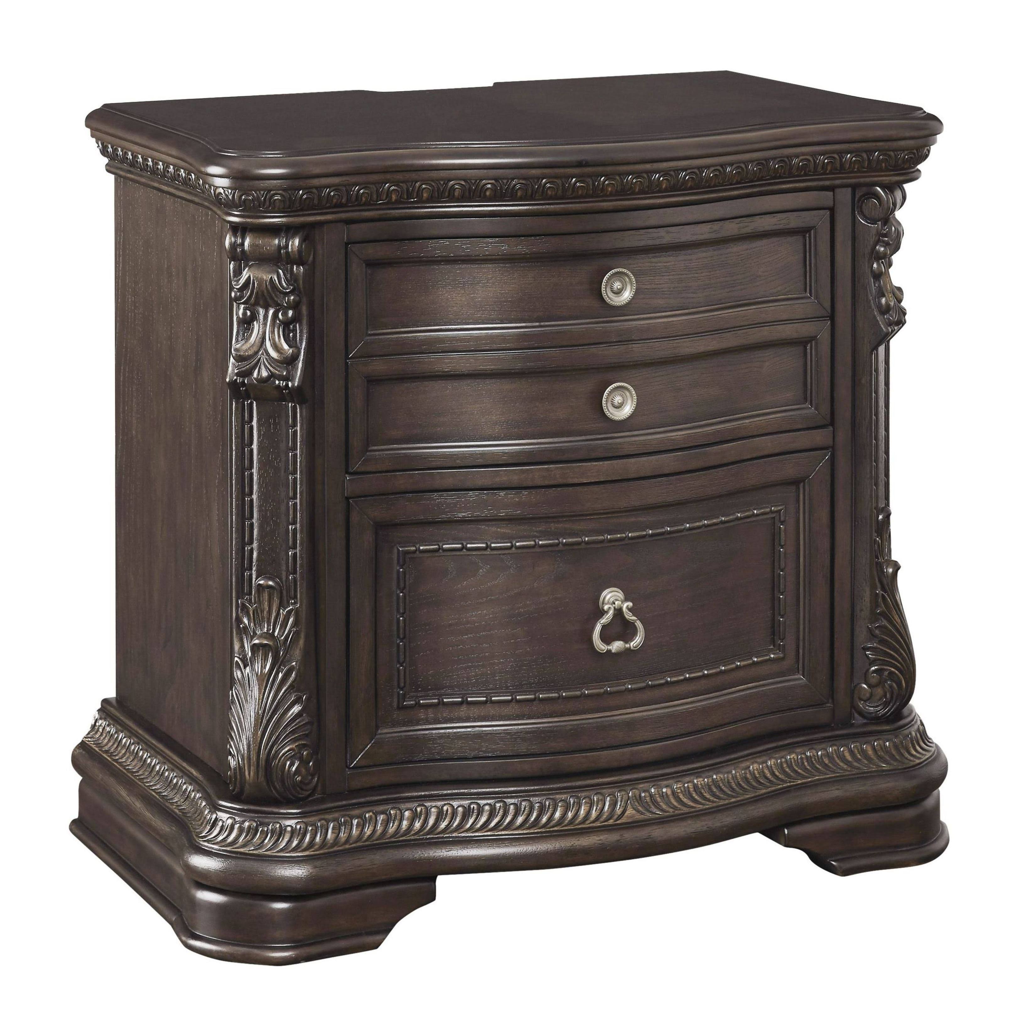 Signature Design by Ashley Wellsbrook Dark Brown Two Drawer G3ZYNF_SBKQ Signature Design by Ashley Wellsbrook Dark Brown Two Drawer G3ZYNF_SBKQ