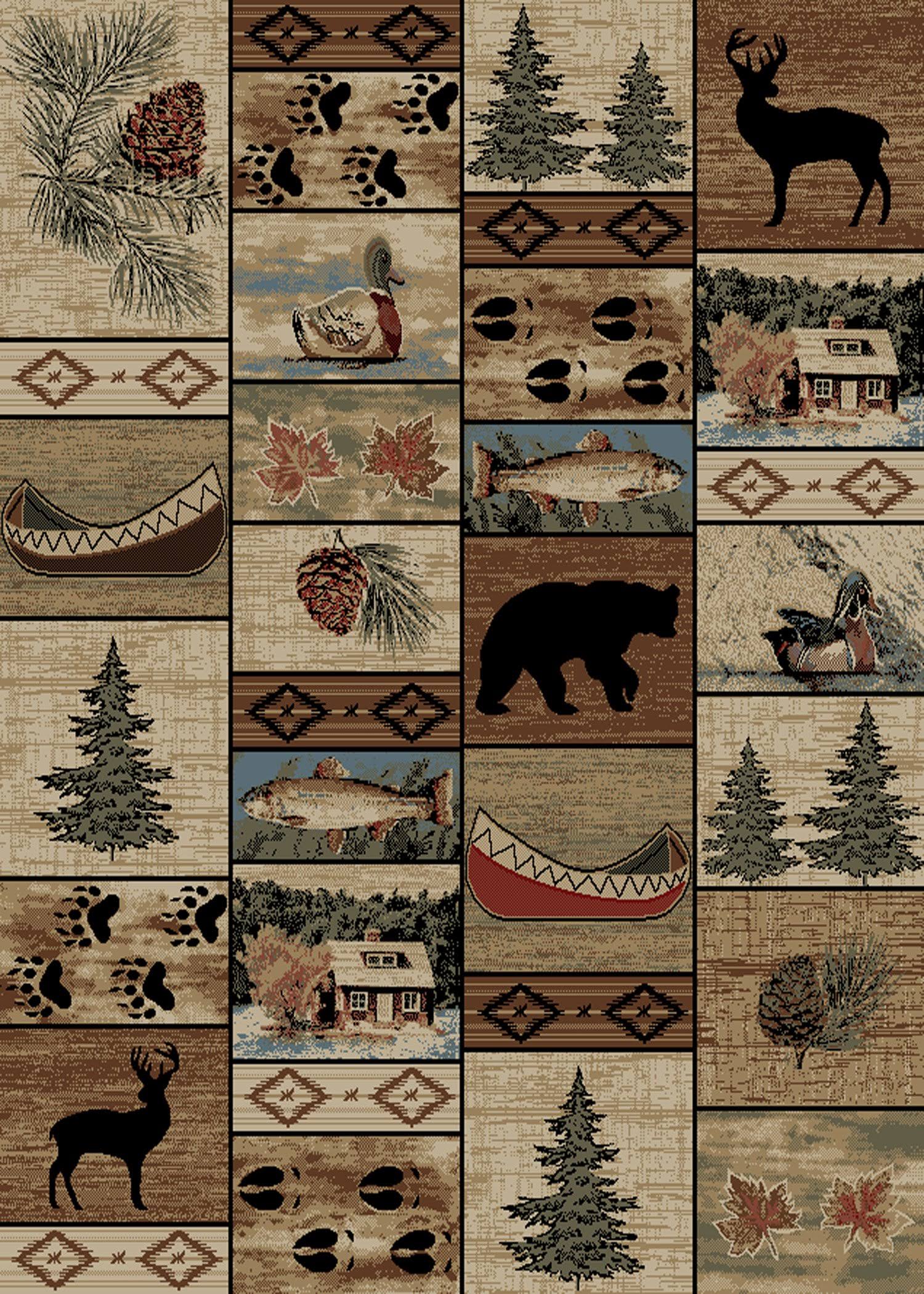 Mayberry Rug Mountain Solitude Area Rug, 2'3 inchx7'7 inch, HEBH2N_SXOJ