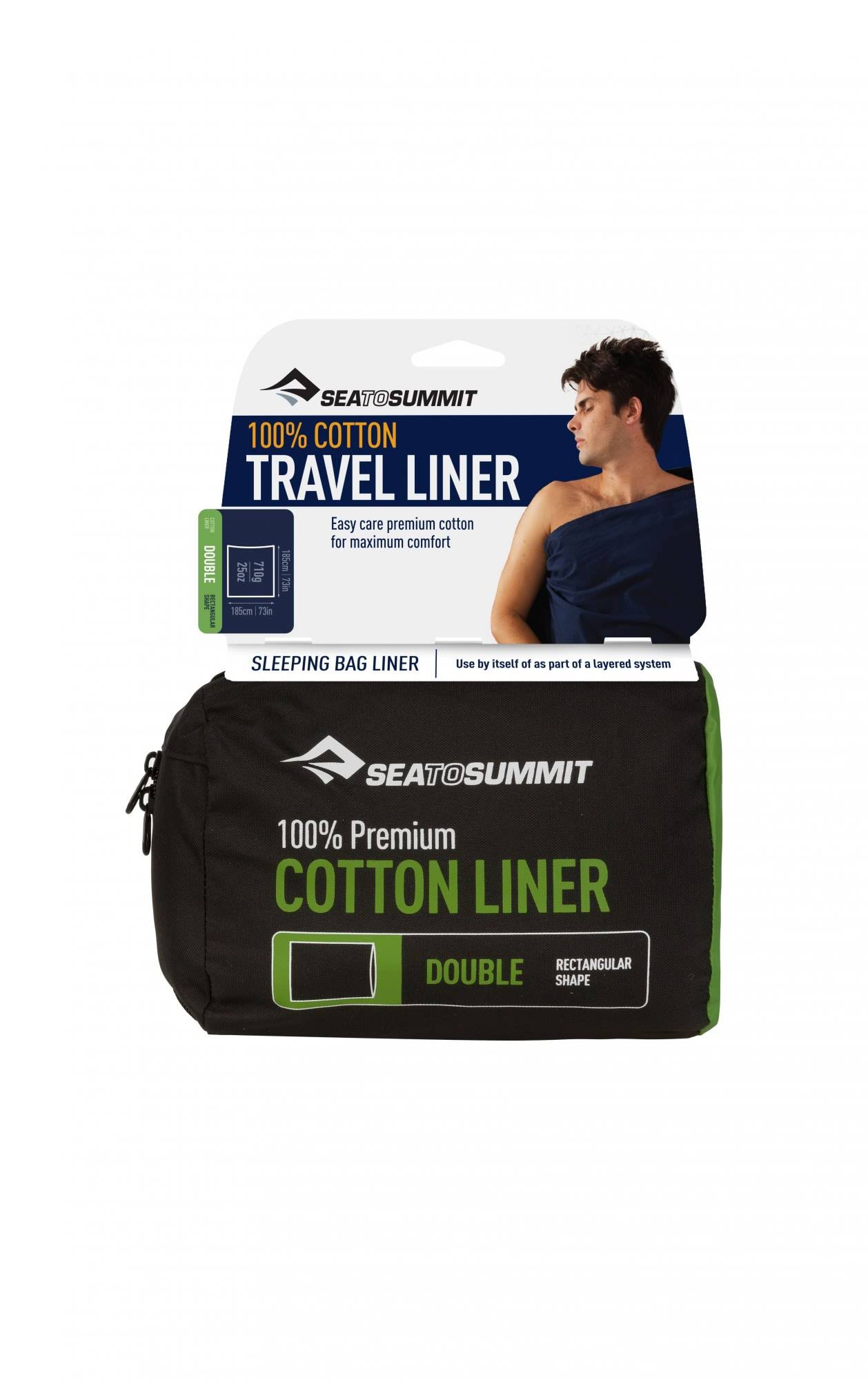 Sea to Summit Premium Cotton Liner Standard OBP3QM_57YB Sea to Summit Premium Cotton Liner Standard OBP3QM_57YB