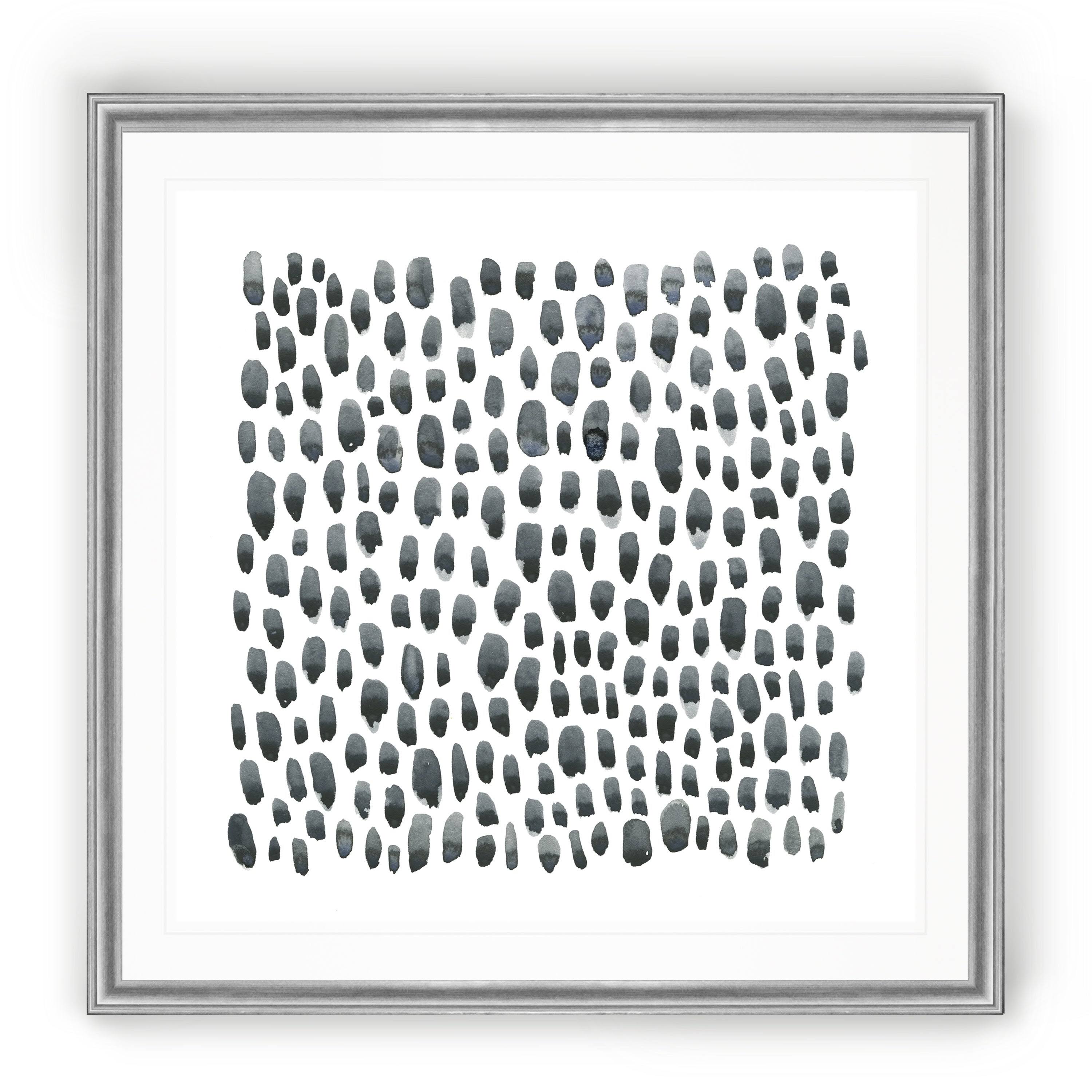 Blue Grey Tessera II -Black Framed Print - 30 x 30 MHVPIP_HTLT Blue Grey Tessera II -Black Framed Print - 30 x 30 MHVPIP_HTLT