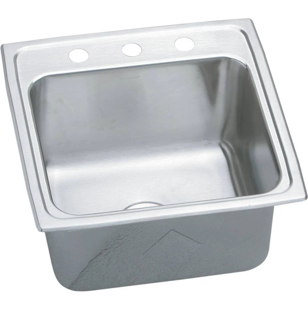 Elkay Lustertone DLR1919101 Single Bowl Top Mount Stainless Steel Laundry DMQXSB_HUCO Elkay Lustertone DLR1919101 Single Bowl Top Mount Stainless Steel Laundry DMQXSB_HUCO