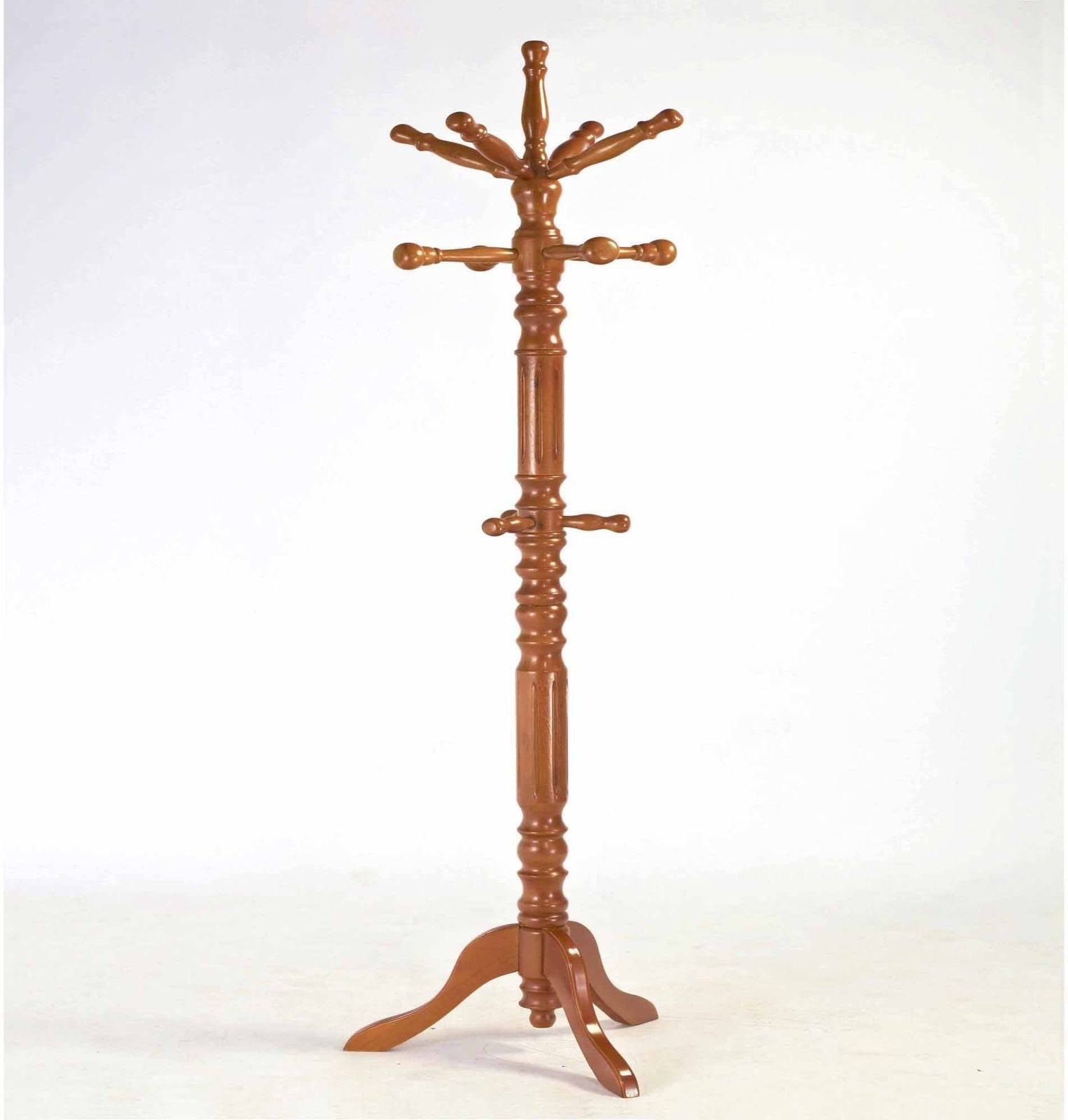 Home Craft Traditional Spinning Top Wooden Coat Rack, R5EBML_5VGA Home Craft Traditional Spinning Top Wooden Coat Rack, R5EBML_5VGA