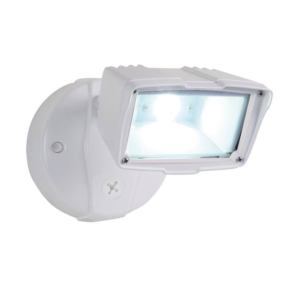 Halo White Outdoor Integrated LED Small Head Security Flood Light 1475 Lmn D6BKT4_8YP1 Halo White Outdoor Integrated LED Small Head Security Flood Light 1475 Lmn D6BKT4_8YP1