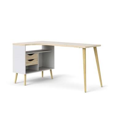 Langley Street Mateer Wood L-Shape Computer Desk Color (Top/Frame) Oak/GWYZ8G_D81E Langley Street Mateer Wood L-Shape Computer Desk Color (Top/Frame) Oak/GWYZ8G_D81E