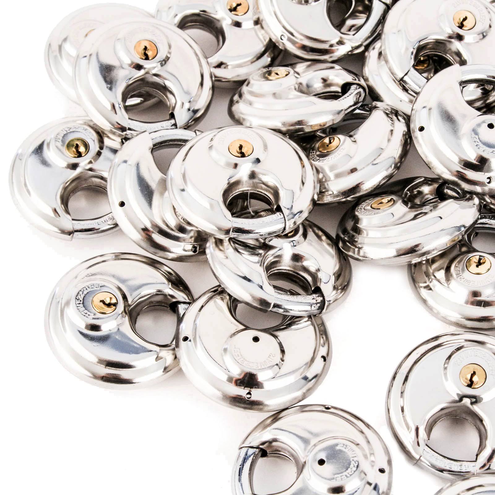 75 Stainless Steel Armor Disc Padlocks Trailer / Self Storage Locks Keyed 54VBOH_AVEN 75 Stainless Steel Armor Disc Padlocks Trailer / Self Storage Locks Keyed 54VBOH_AVEN
