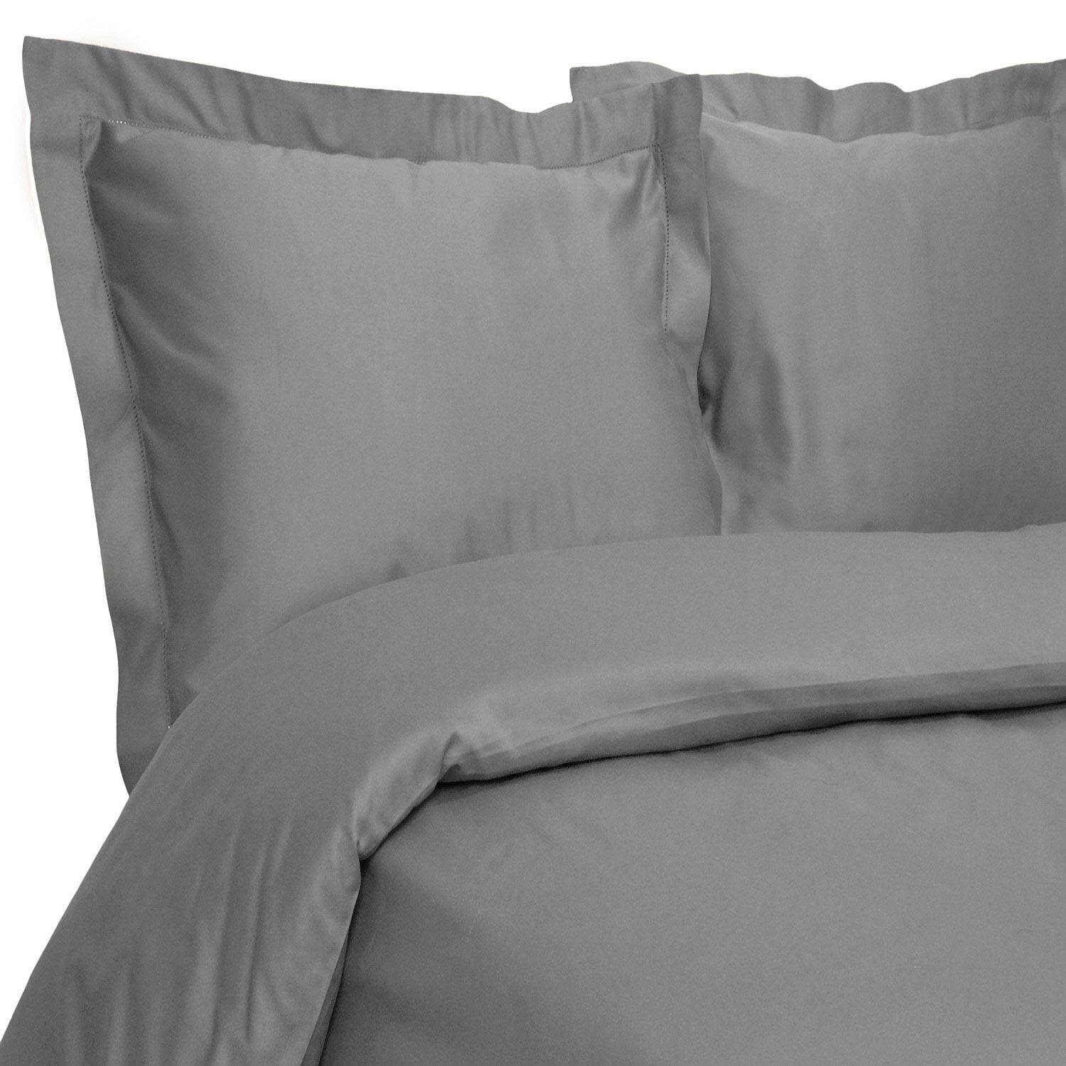 Elite Hemstitch 400 Thread Count Solid Cotton 3-Piece Duvet Cover Set (As Is Item) (King - Ivory) M9TKTB_1YMD