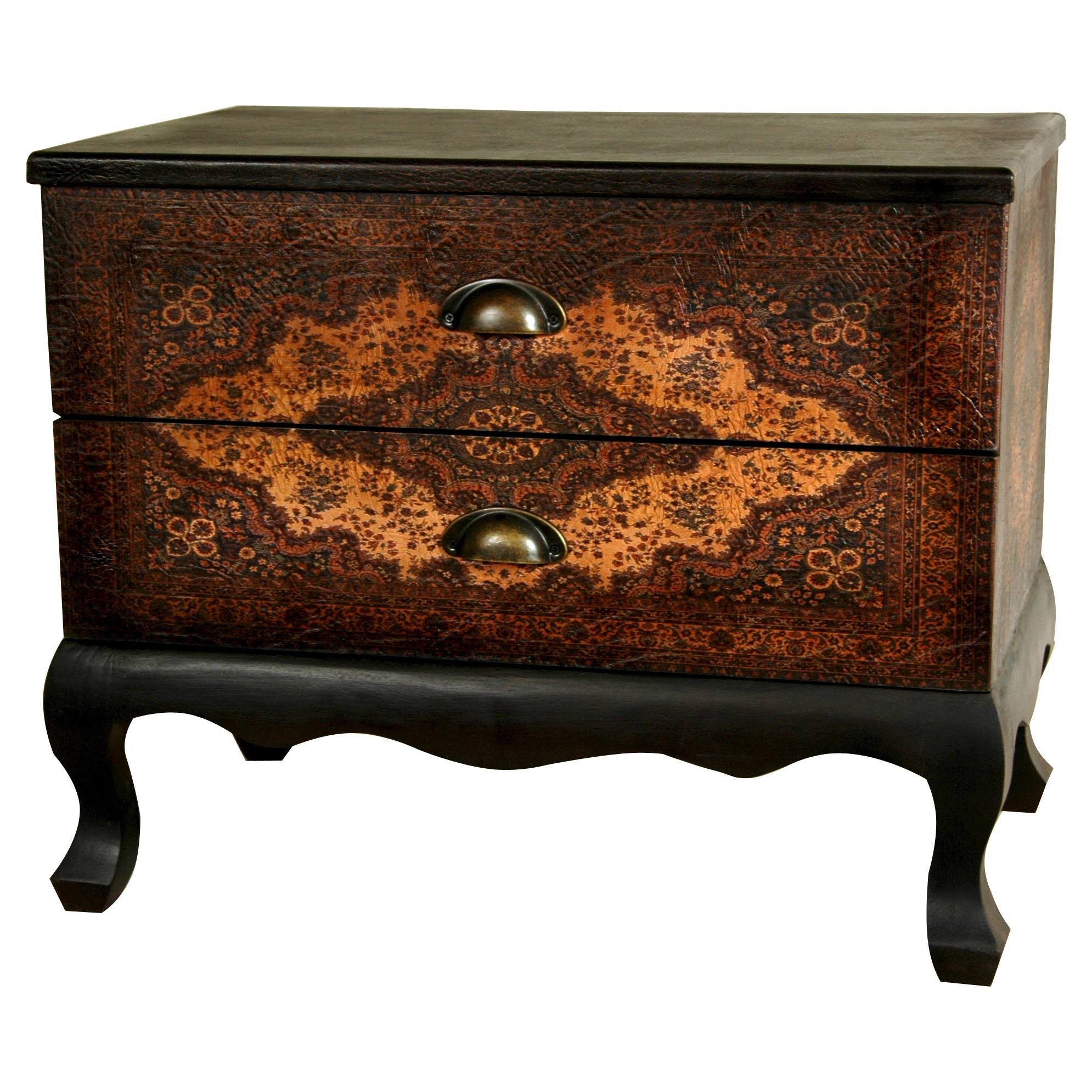 Oriental Furniture Olde-Worlde Euro 2 Drawer U21JZU_SGSE Oriental Furniture Olde-Worlde Euro 2 Drawer U21JZU_SGSE