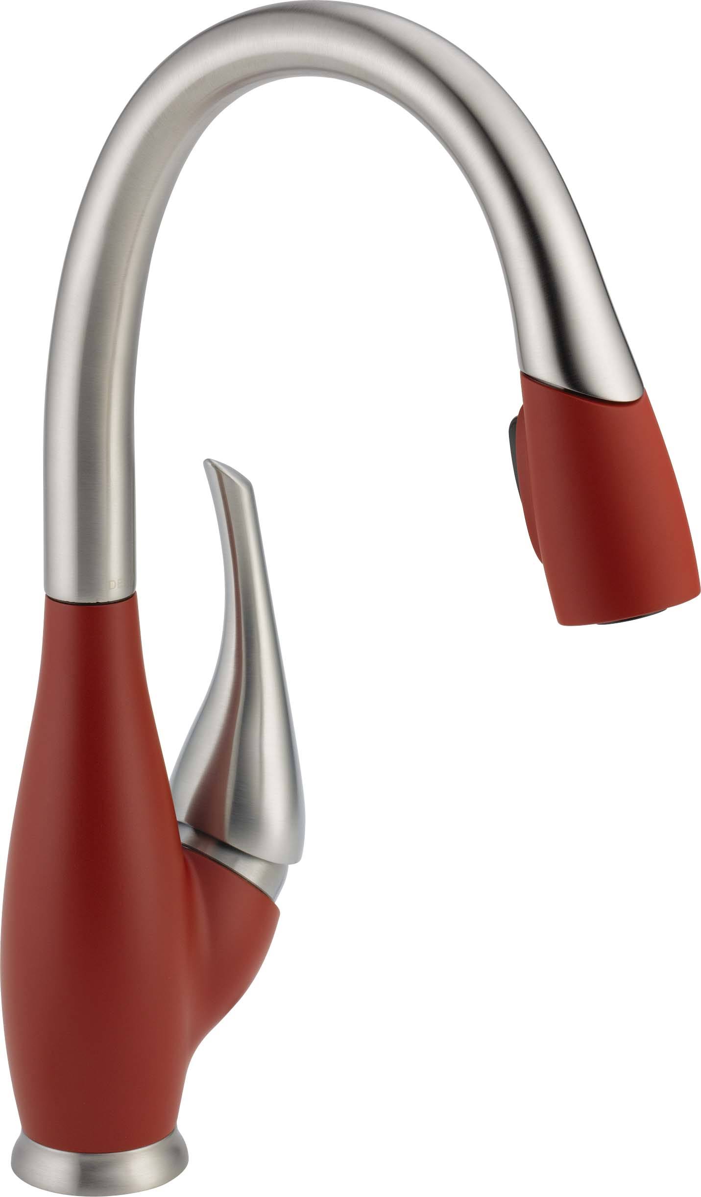 Delta 9158-SR-DST Fuse Single Handle Pull-Down Kitchen Faucet Stainless/4LLA6C_BH4S